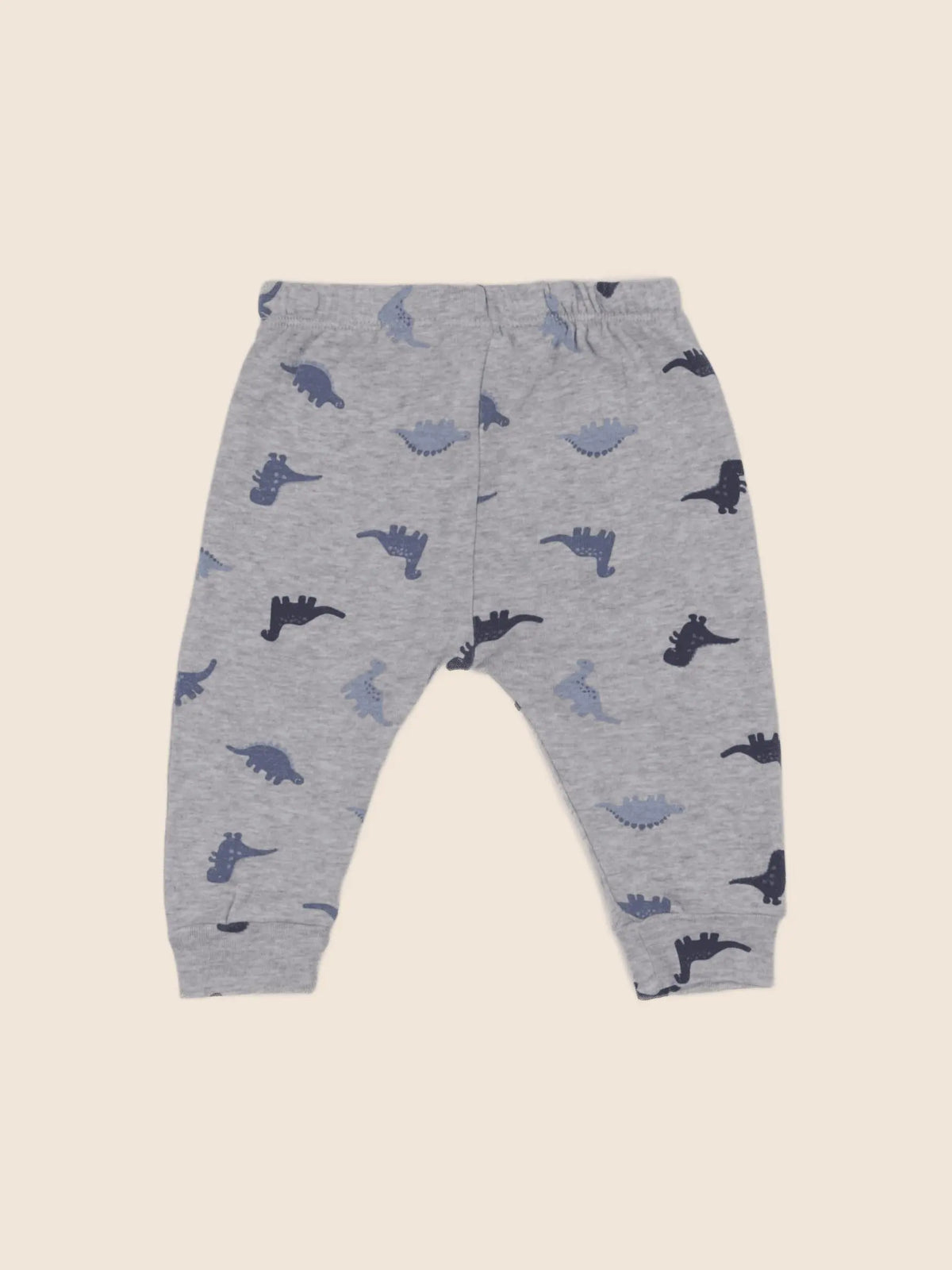 H&M - pantalon bleu, gris - 3/6 mois