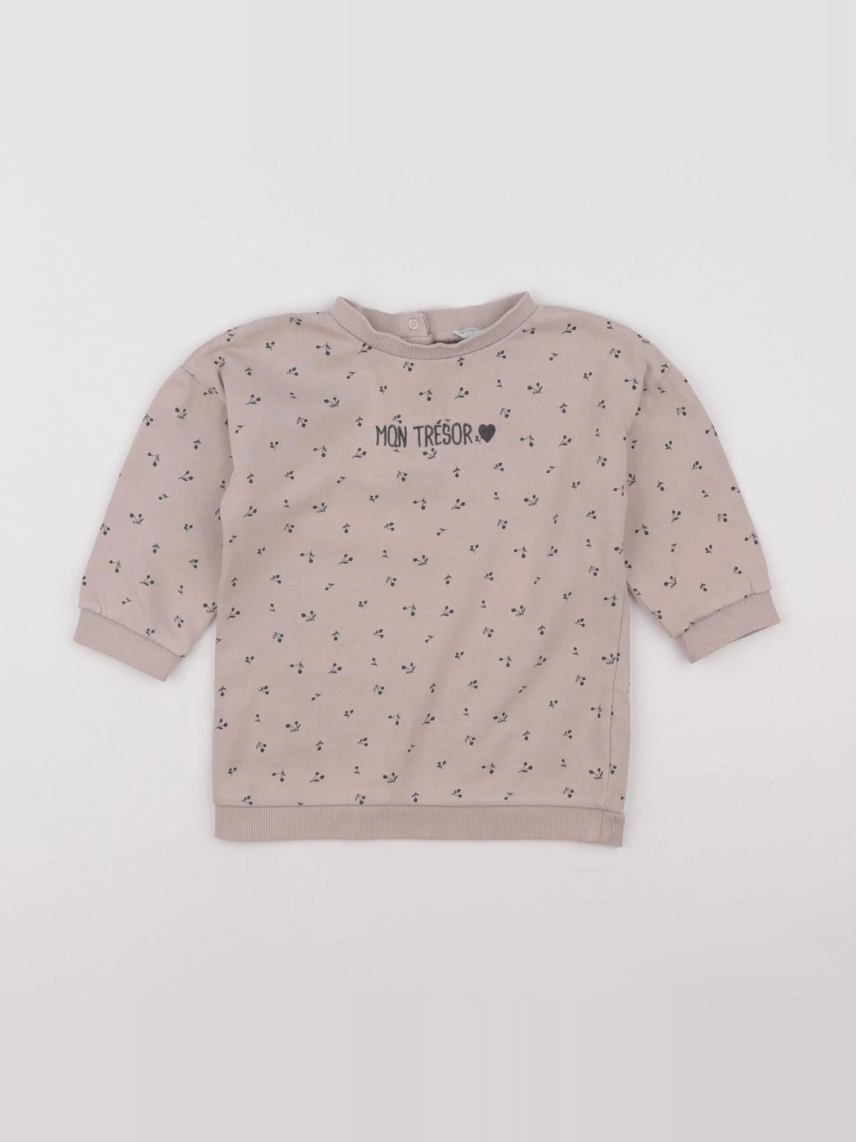 Vertbaudet - sweat rose - 24 mois