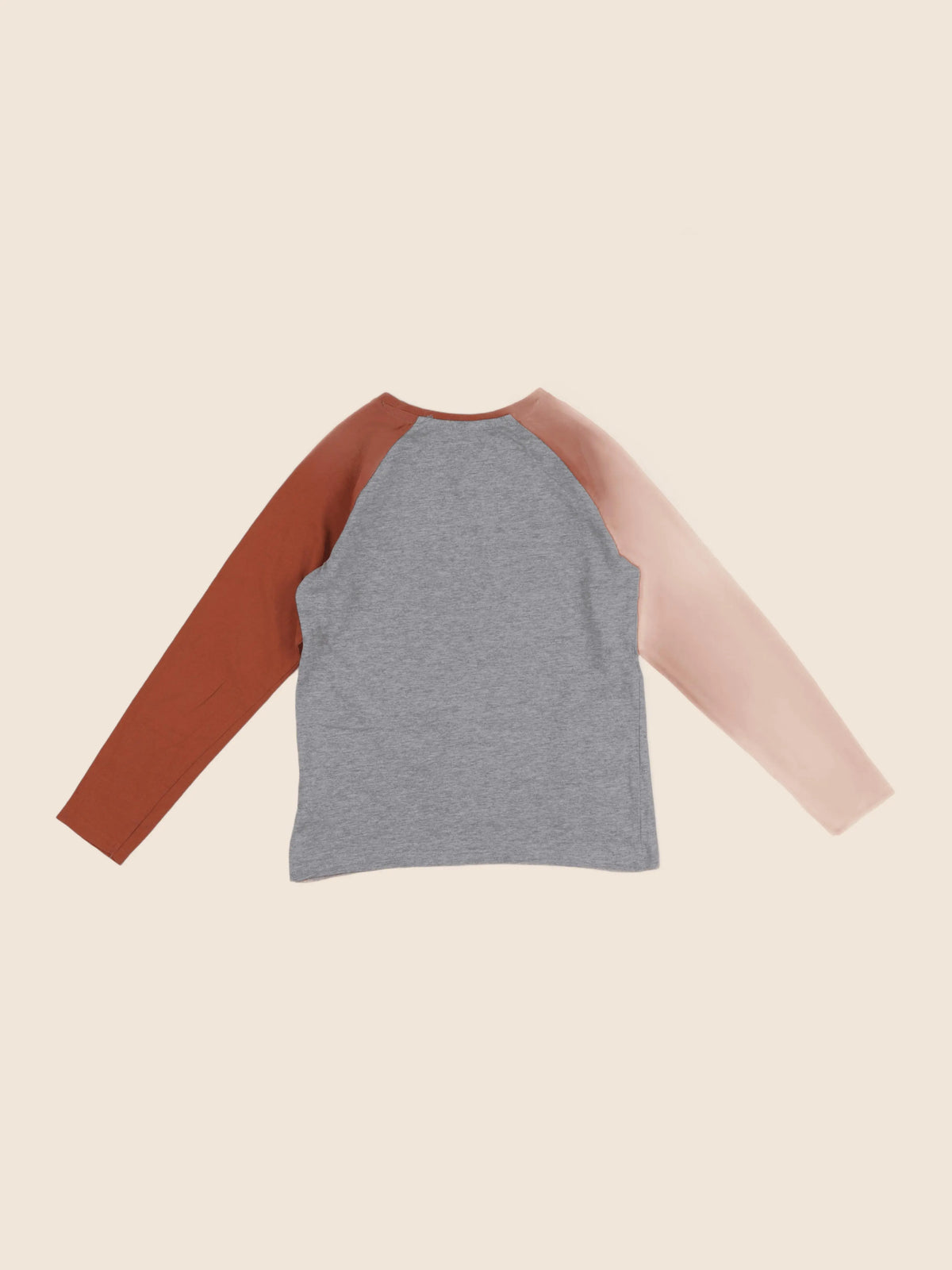 Vertbaudet - tee-shirt marron, gris - 10 ans