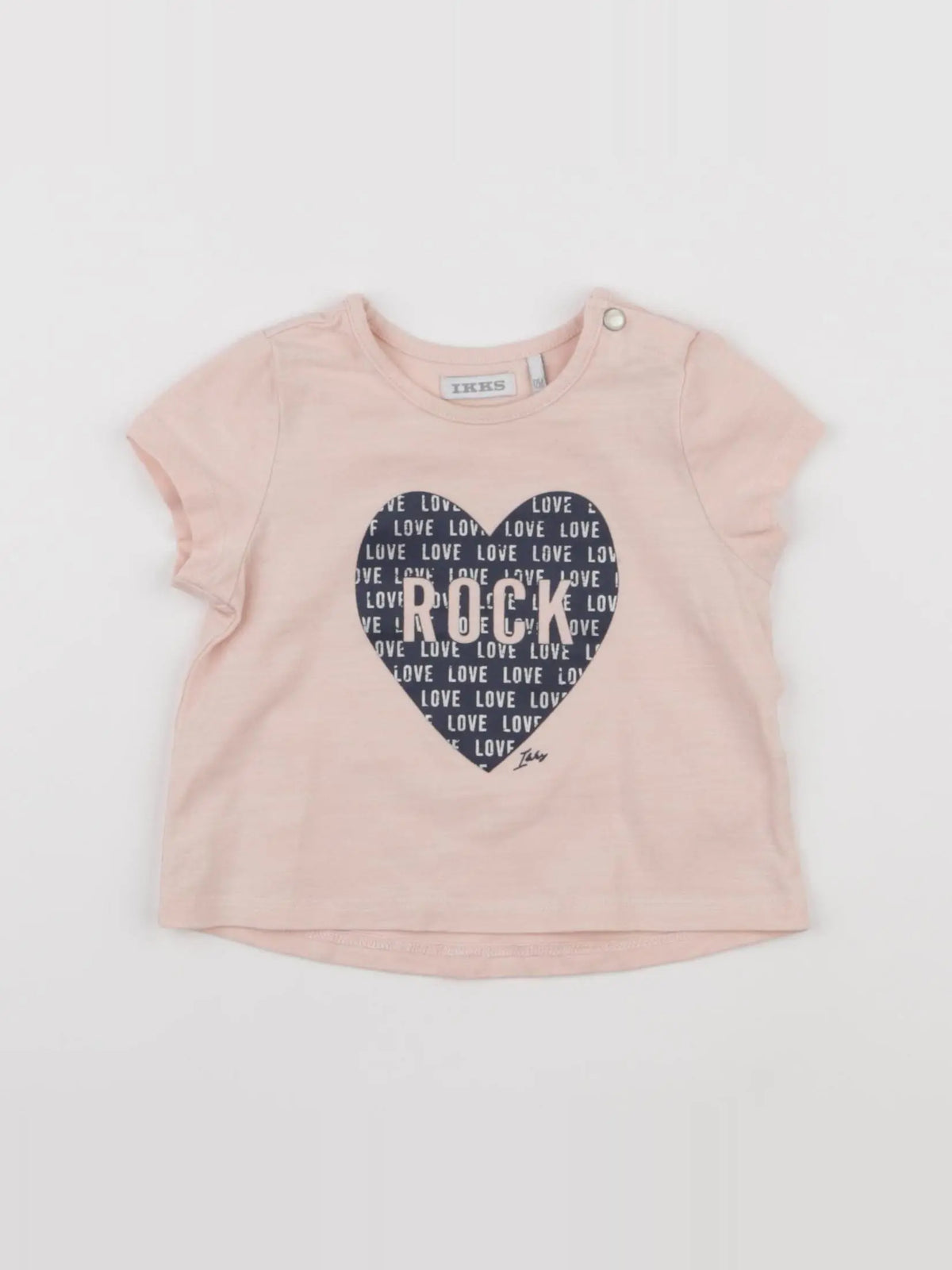 IKKS - tee-shirt rose - 12 mois