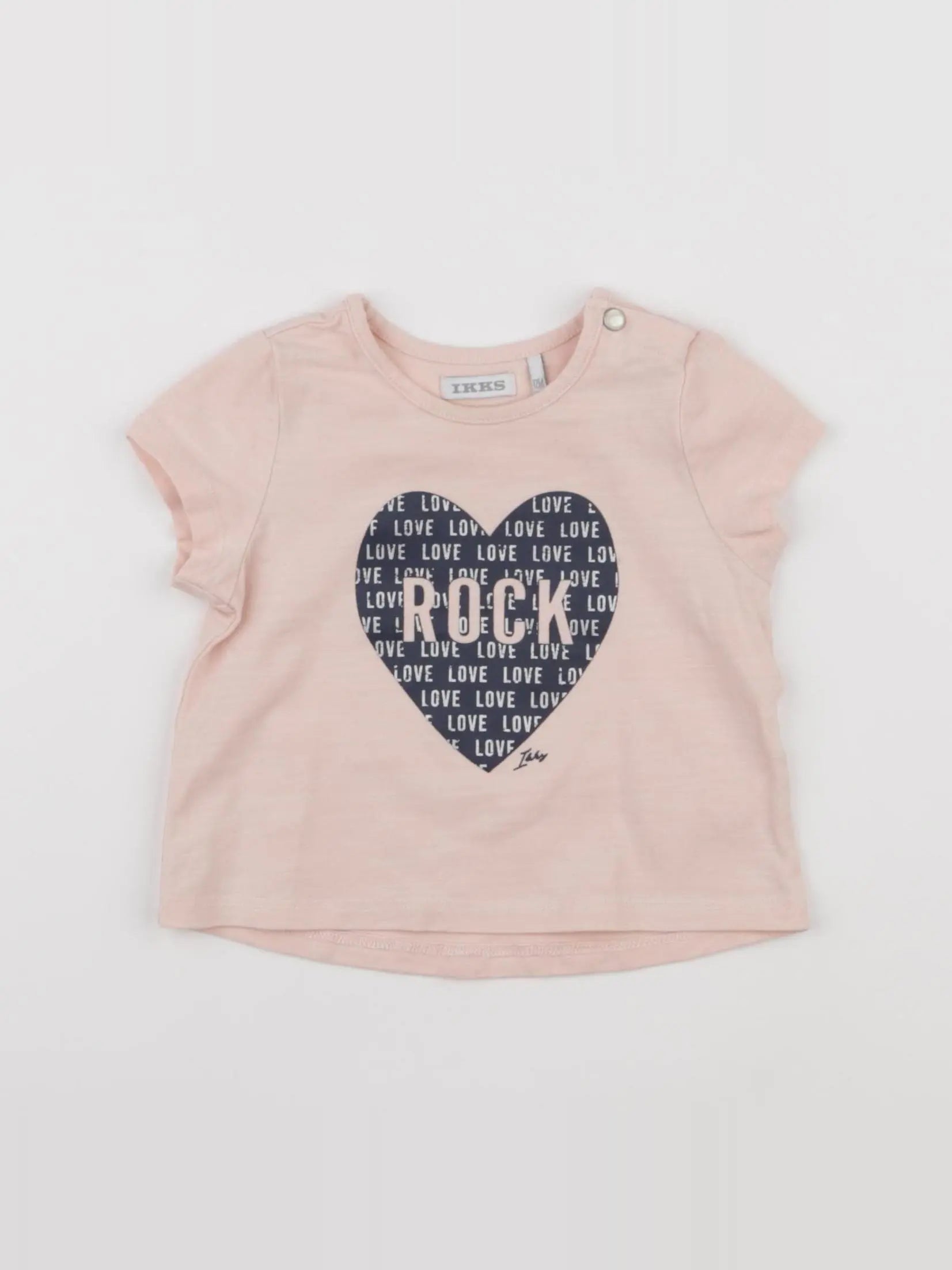 IKKS - tee-shirt rose - 12 mois