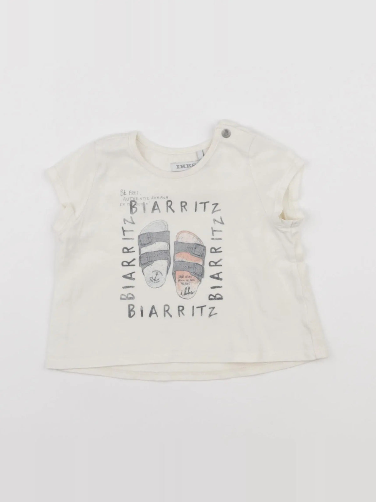 IKKS - tee-shirt beige - 12 mois