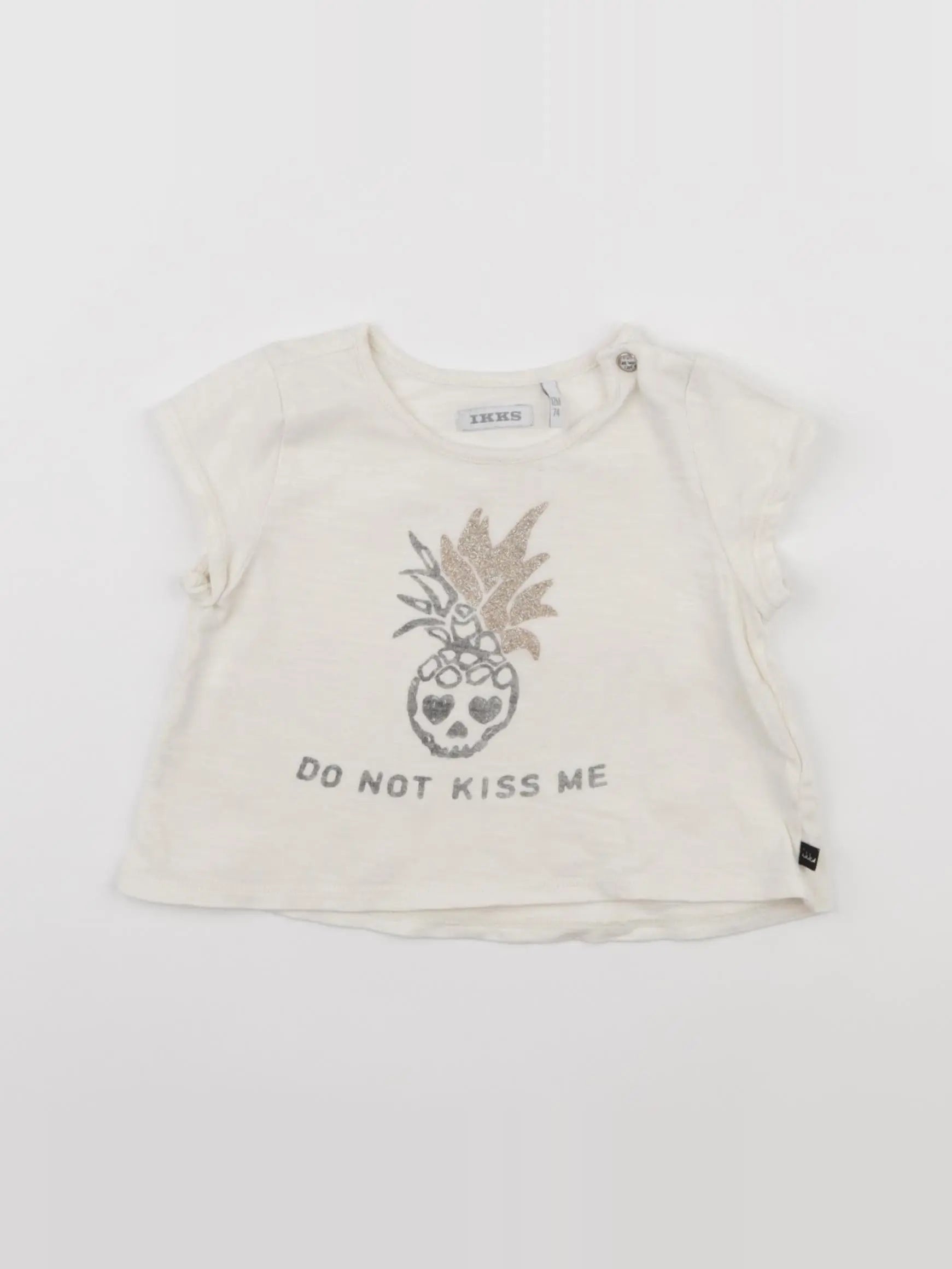 IKKS - tee-shirt beige - 12 mois