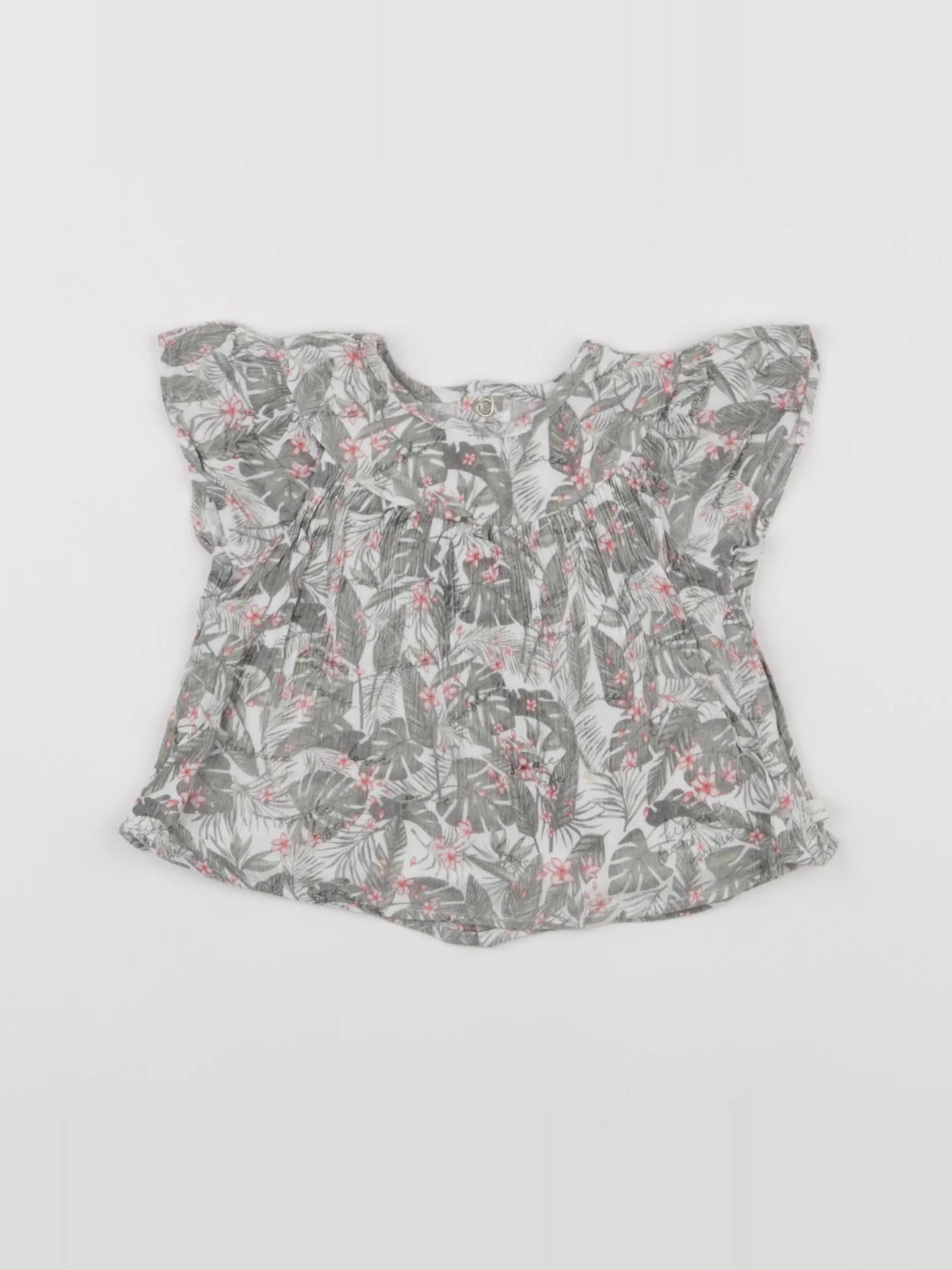 IKKS - blouse rose - 12 mois