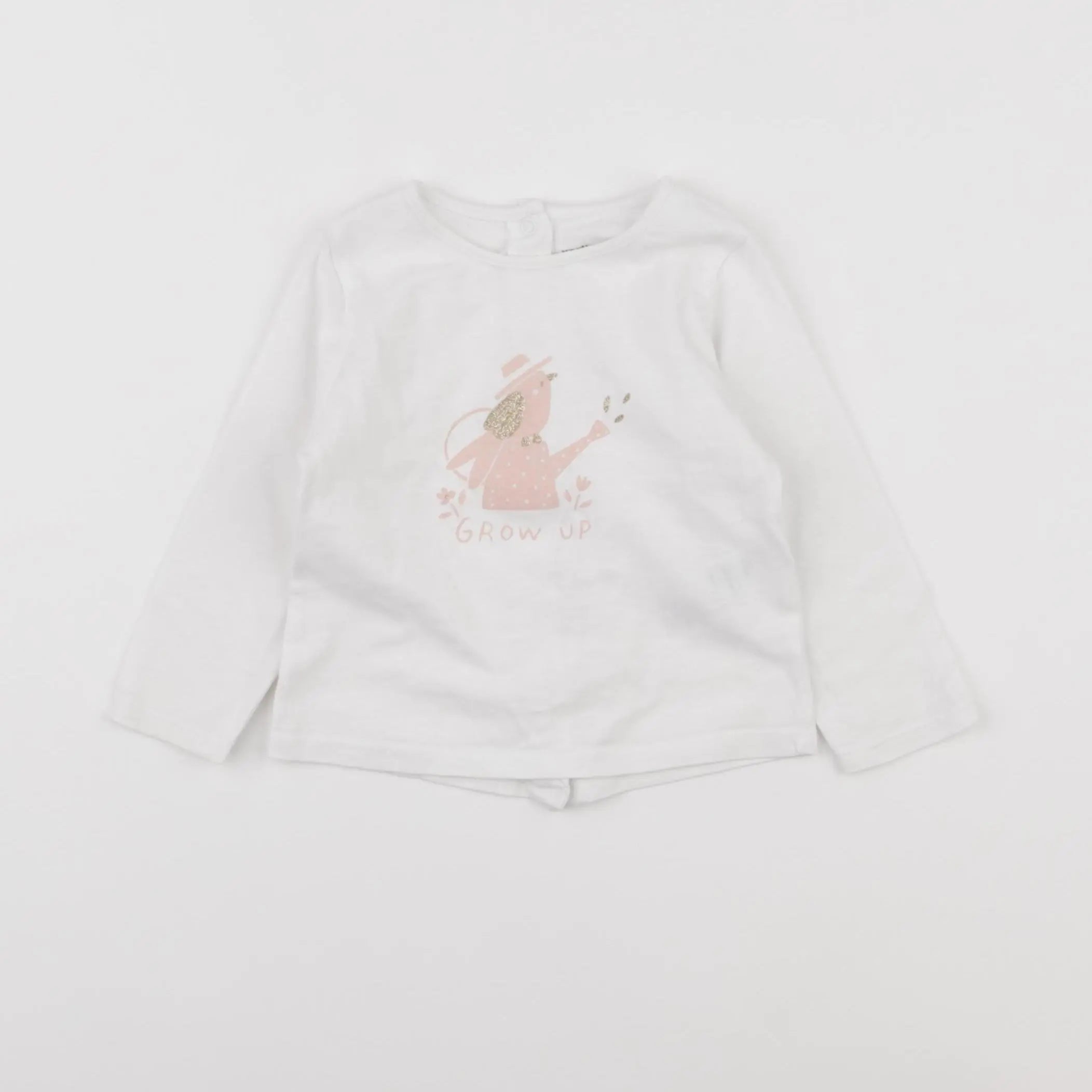 Vertbaudet - tee-shirt blanc - 9 mois