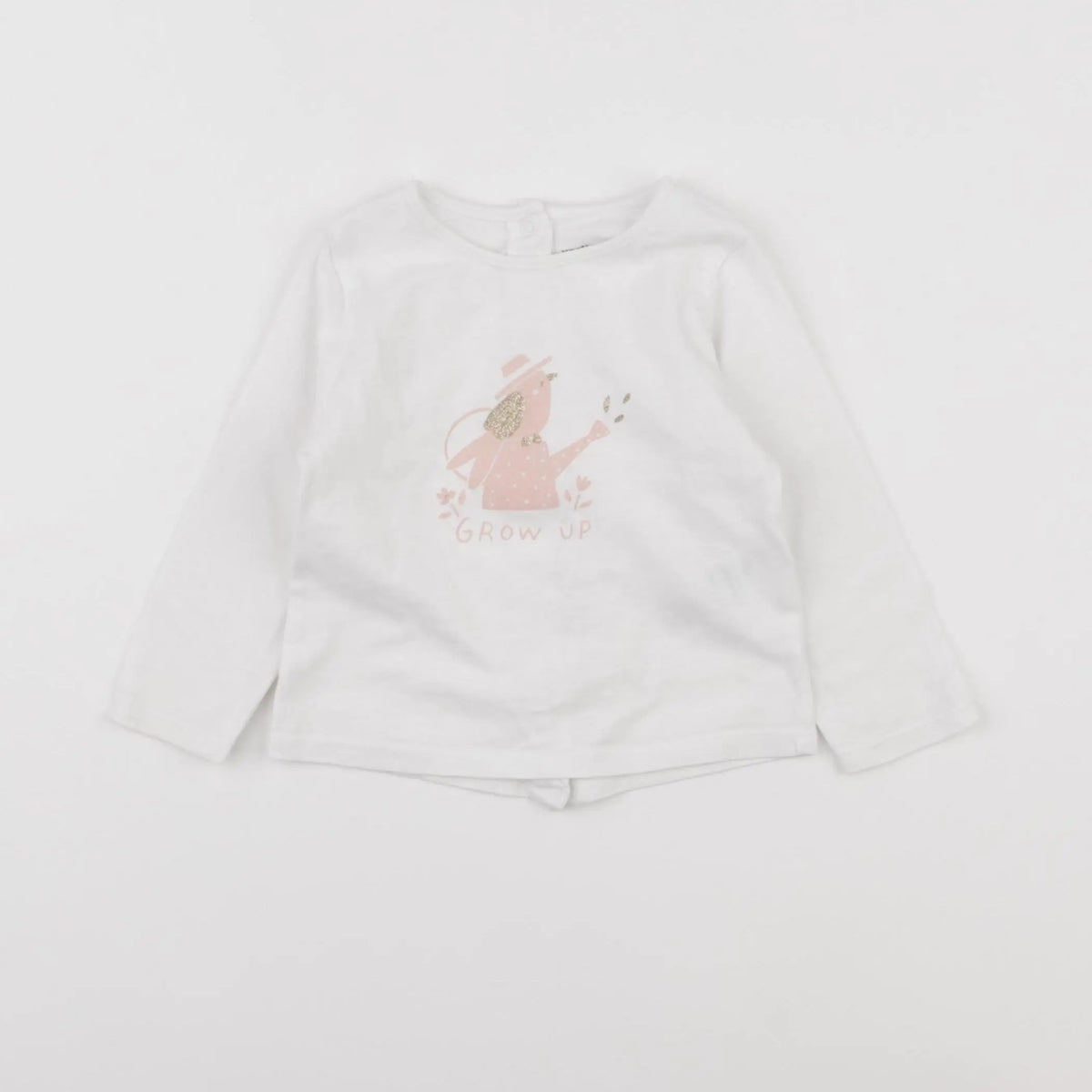 Vertbaudet - tee-shirt blanc - 9 mois