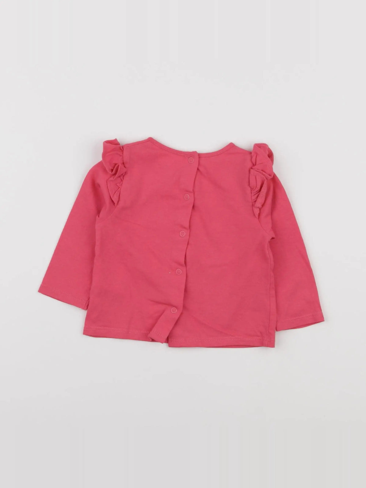 Vertbaudet - tee-shirt rose - 9 mois