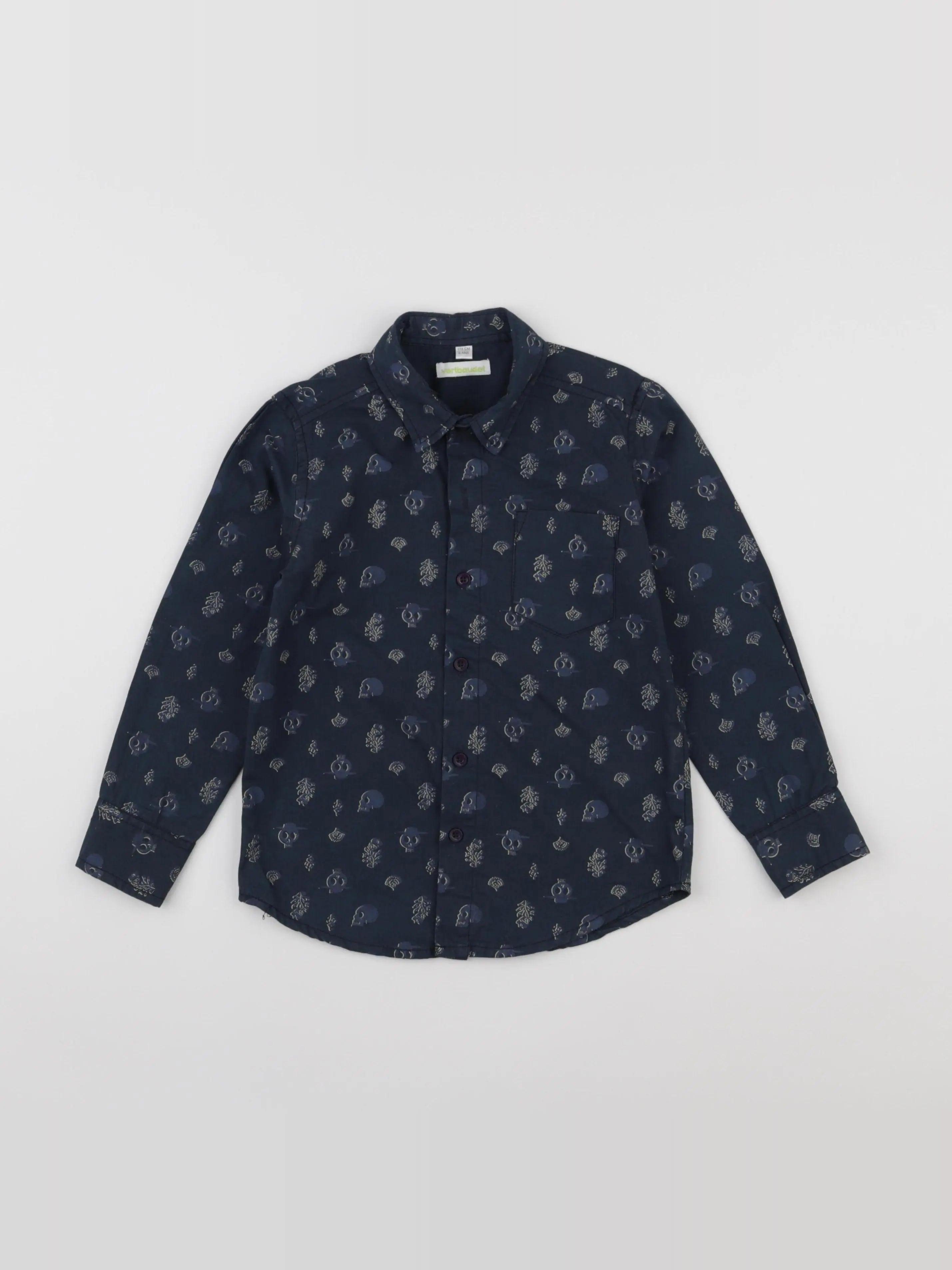 Vertbaudet - chemise bleu - 6 ans