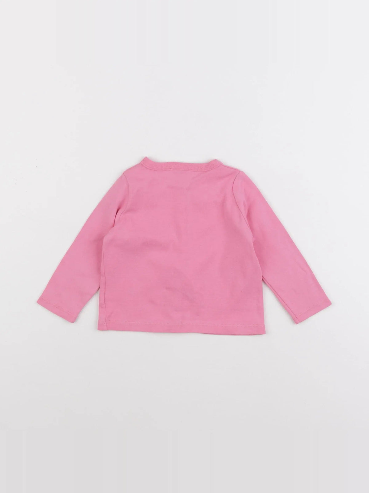Petit Bateau - tee-shirt rose - 12 mois