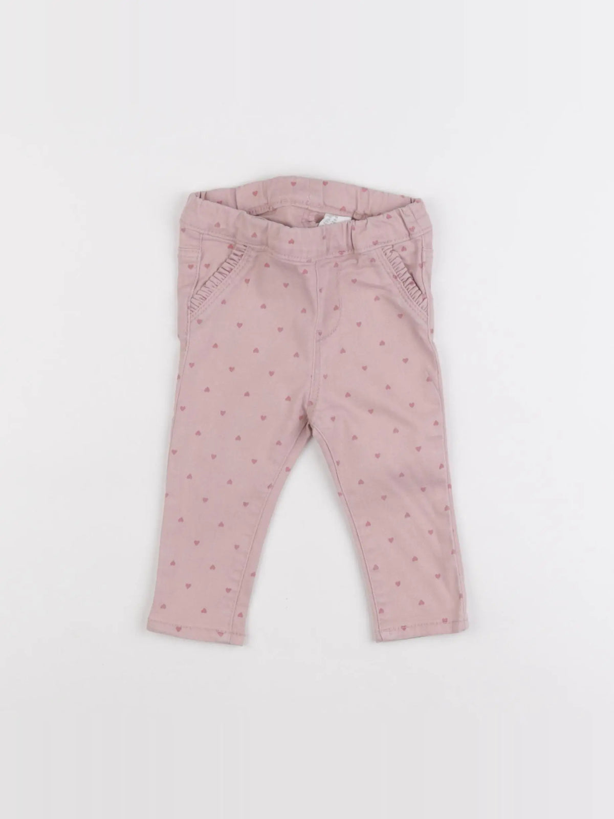 H&M - jegging rose - 4/6 mois