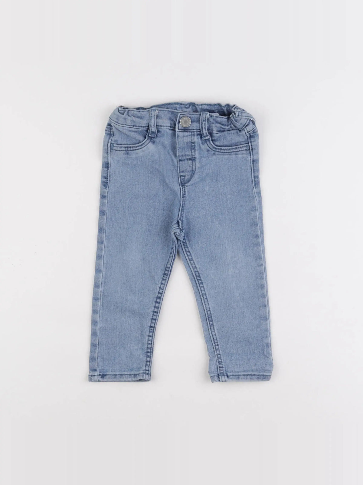 H&M - jegging bleu - 9/12 mois