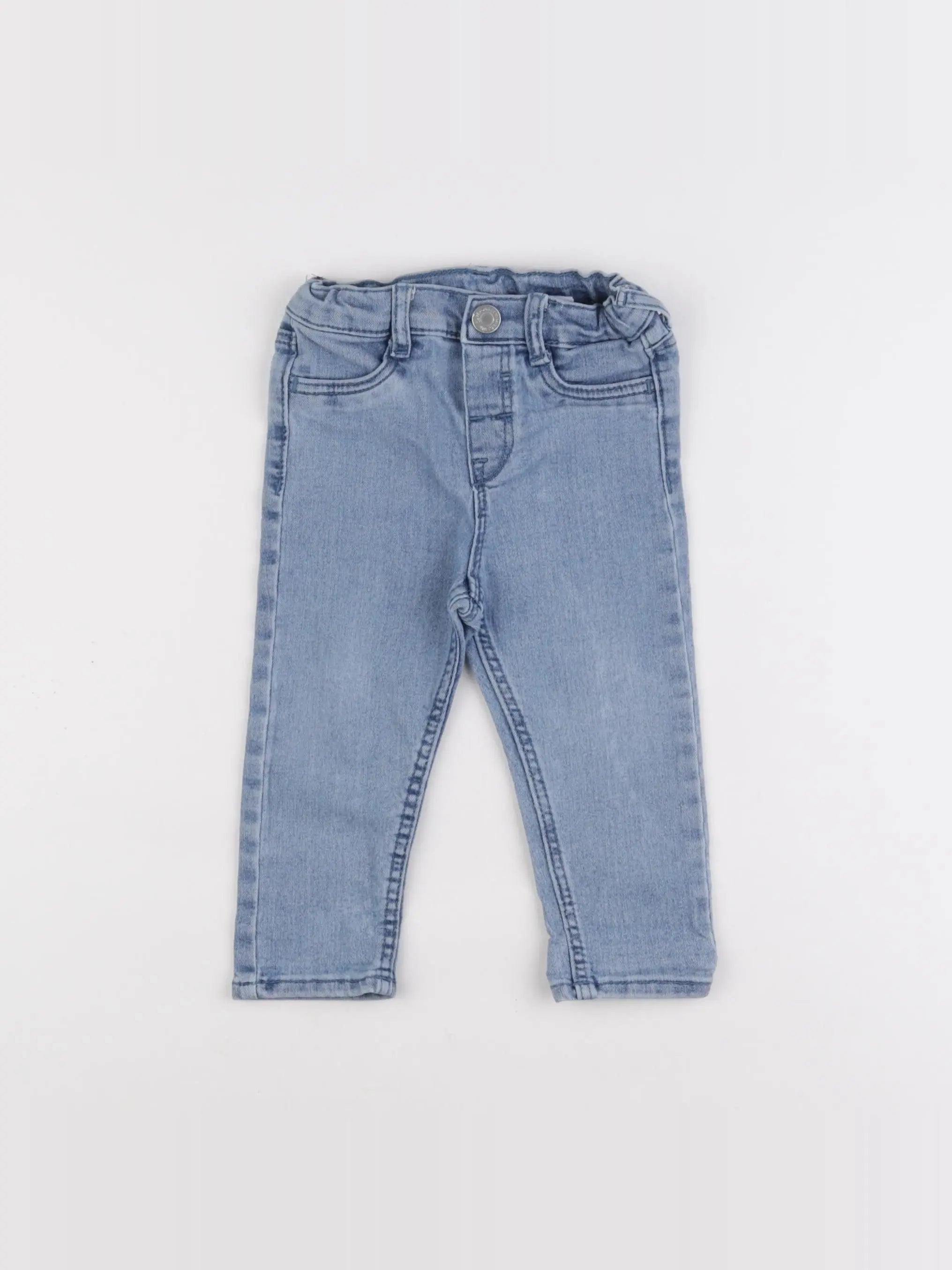 H&M - jegging bleu - 9/12 mois