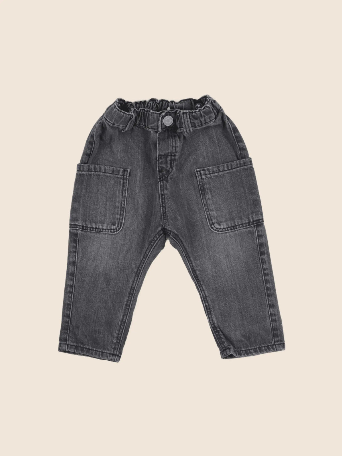 H&M - jean gris - 9/12 mois