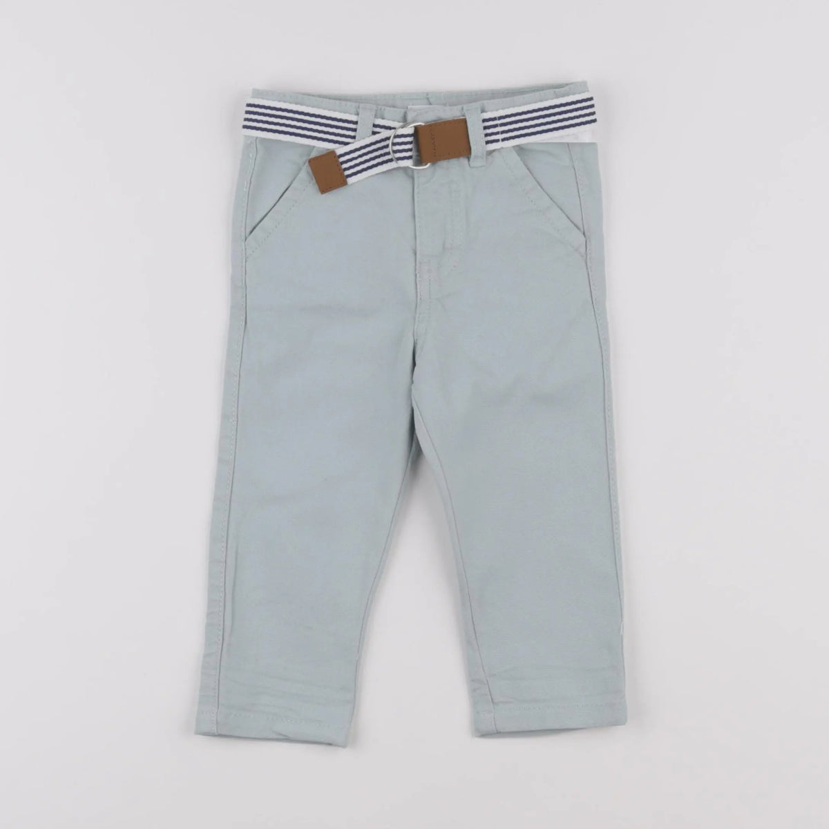 Vertbaudet - pantalon vert - 9 mois