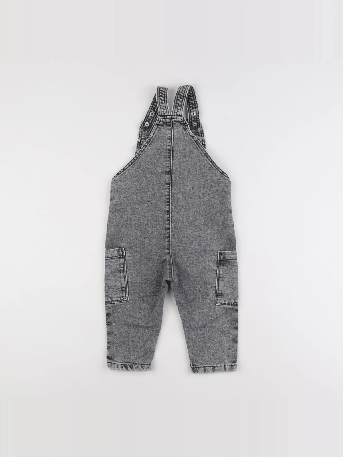 H&M - salopette gris - 12/18 mois