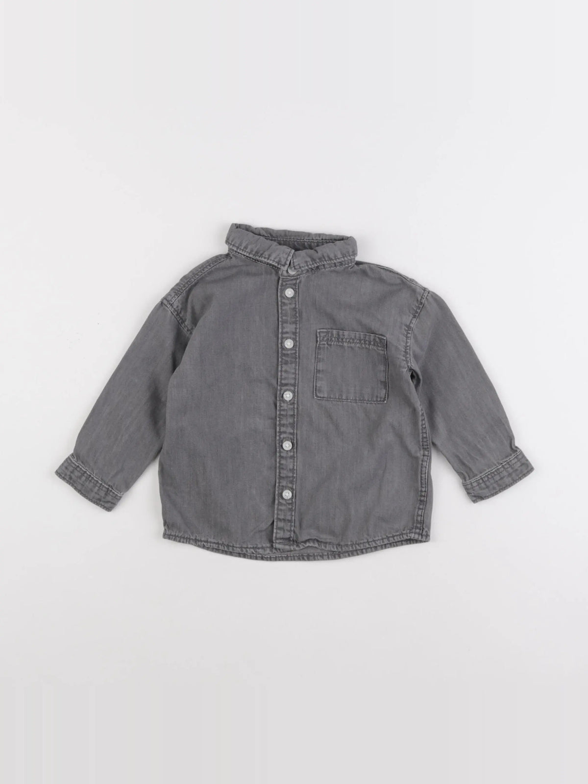 H&M - chemise gris - 12/18 mois