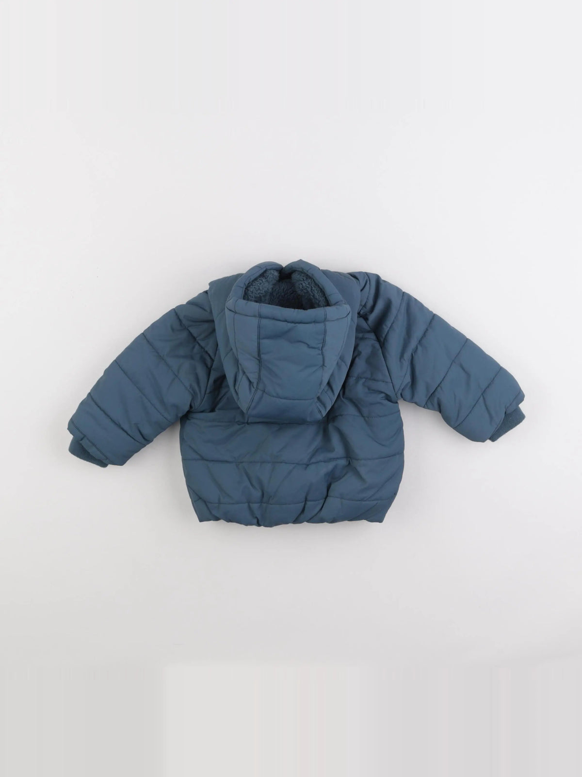 Vertbaudet - doudoune bleu - 12 mois