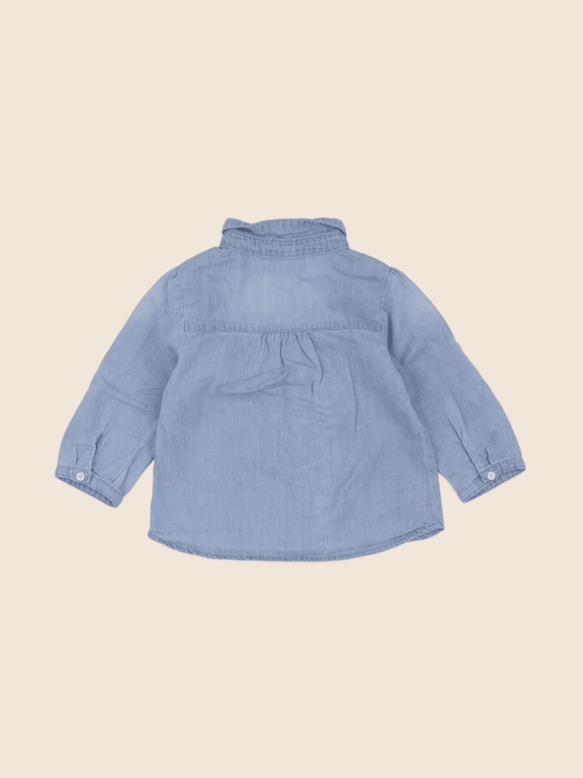 Vertbaudet - blouse bleu - 9 mois