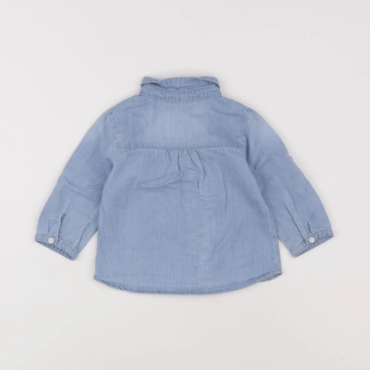 Vertbaudet - blouse bleu - 9 mois