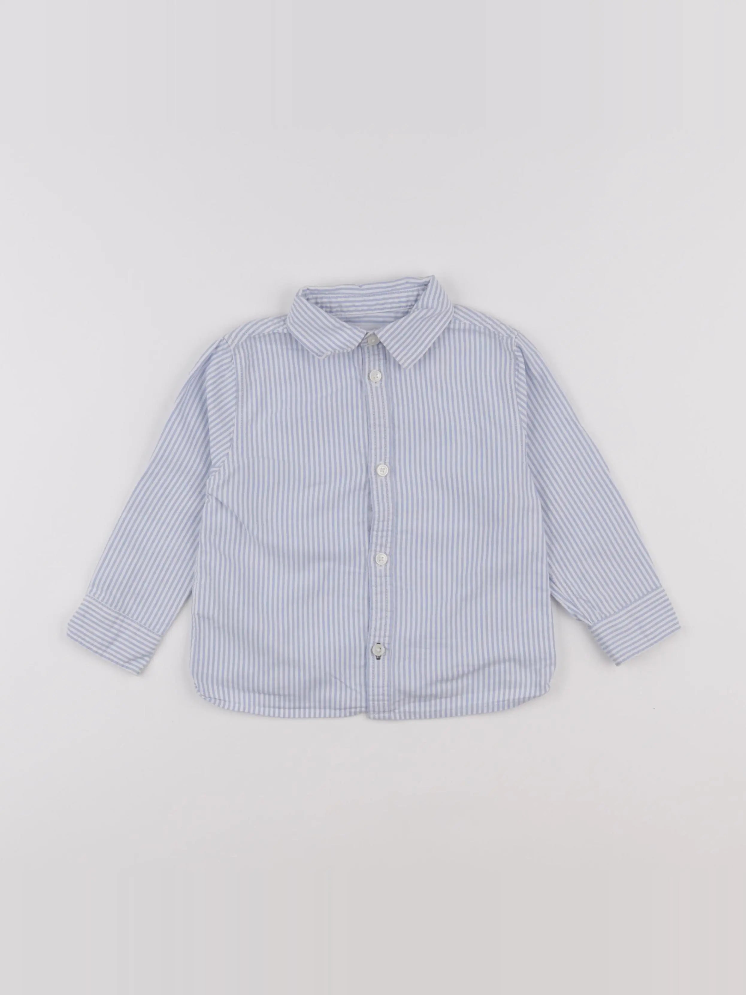 Mango - chemise bleu - 18/24 mois