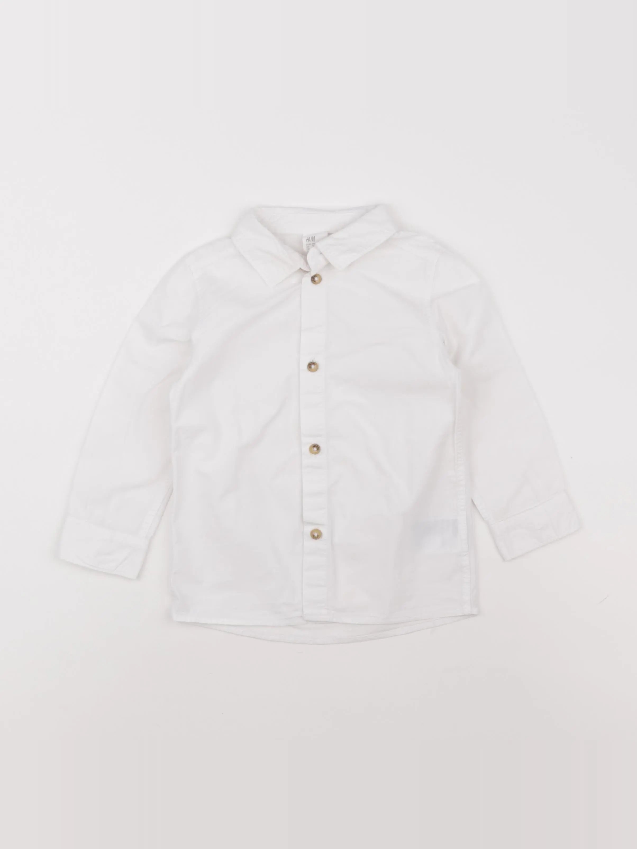 H&M - chemise blanc - 12/18 mois