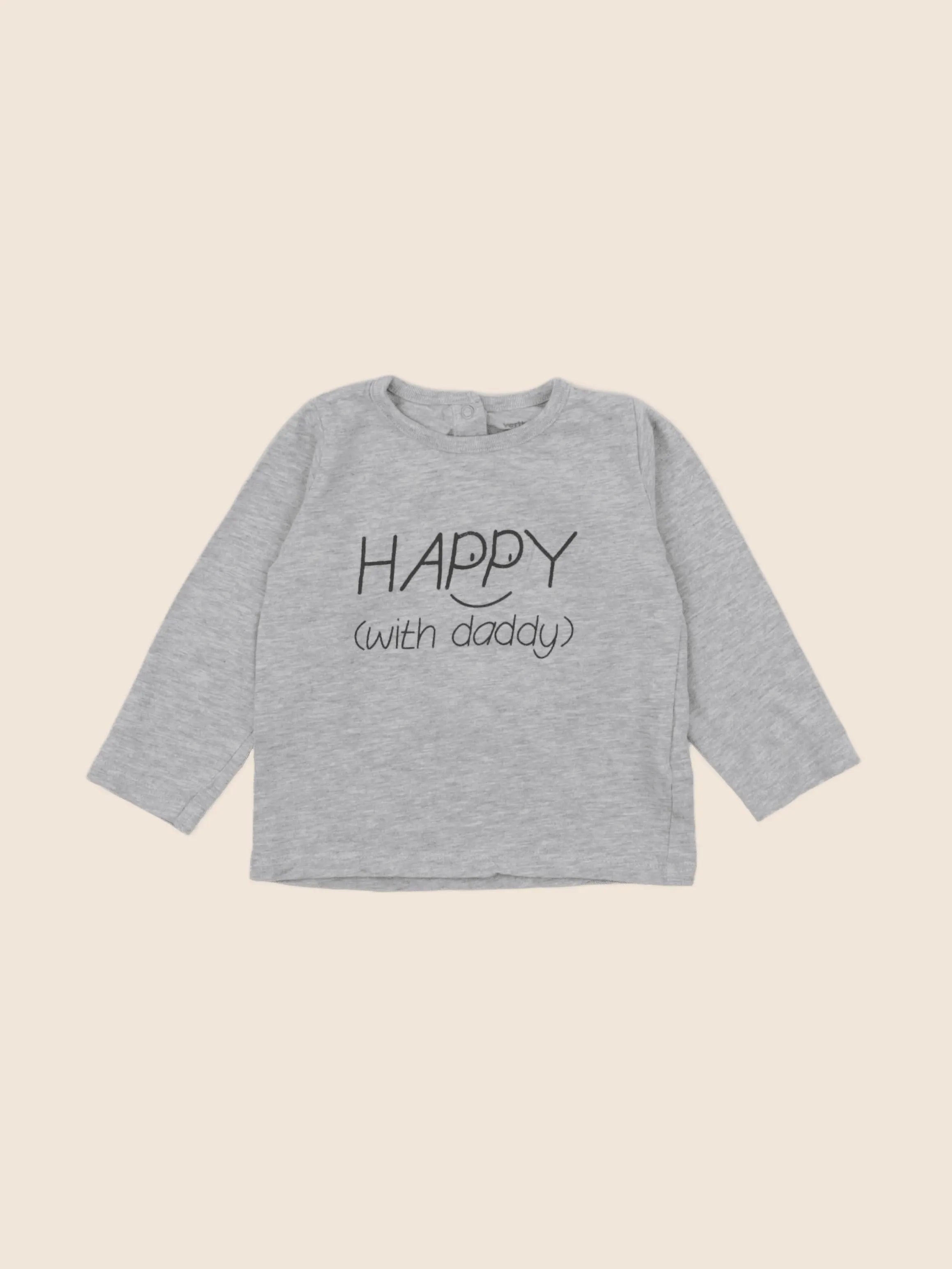 Vertbaudet - tee-shirt gris - 18 mois