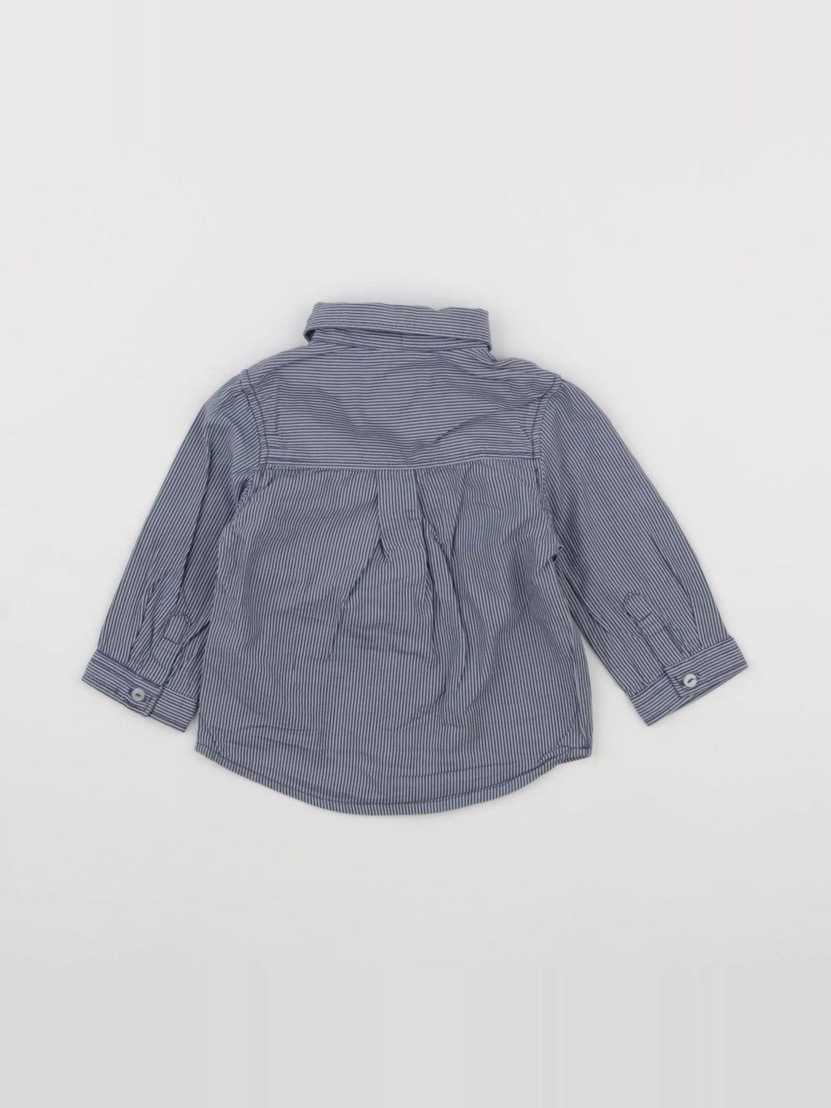 Vertbaudet - chemise bleu - 6 mois