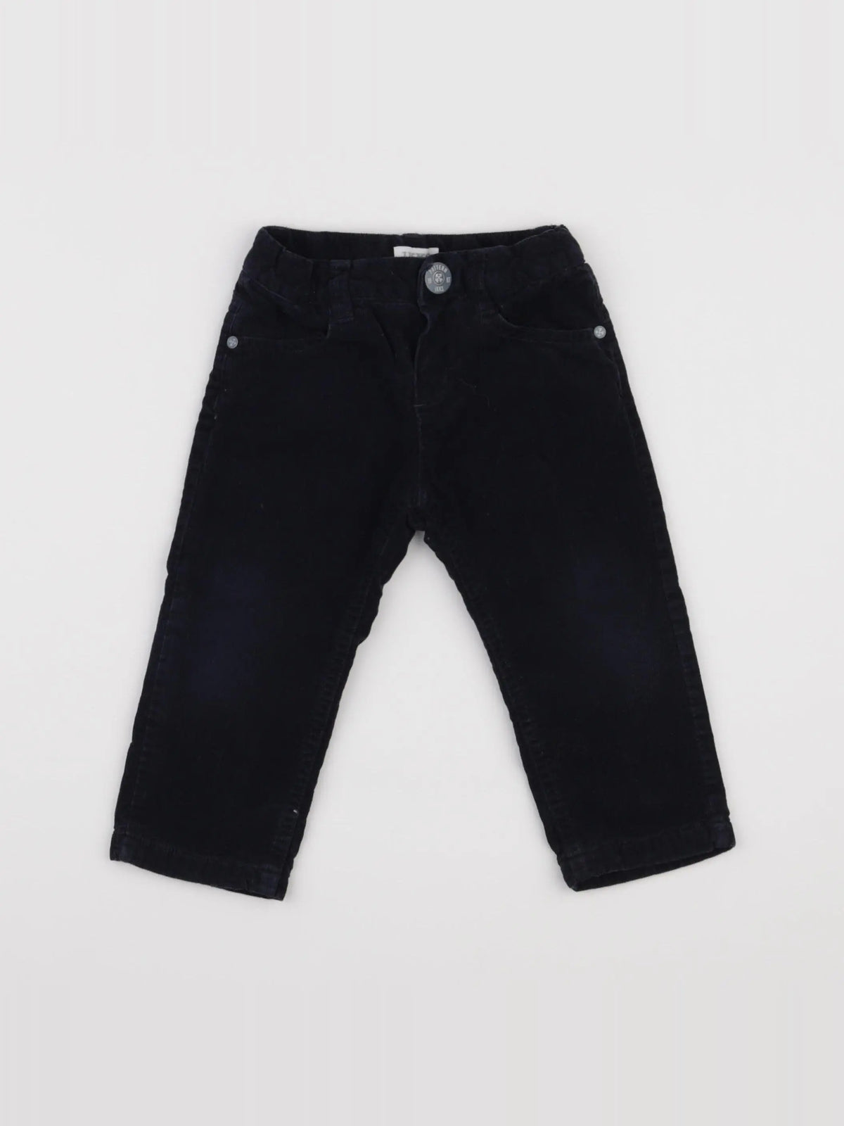 IKKS - pantalon doublé bleu - 12 mois