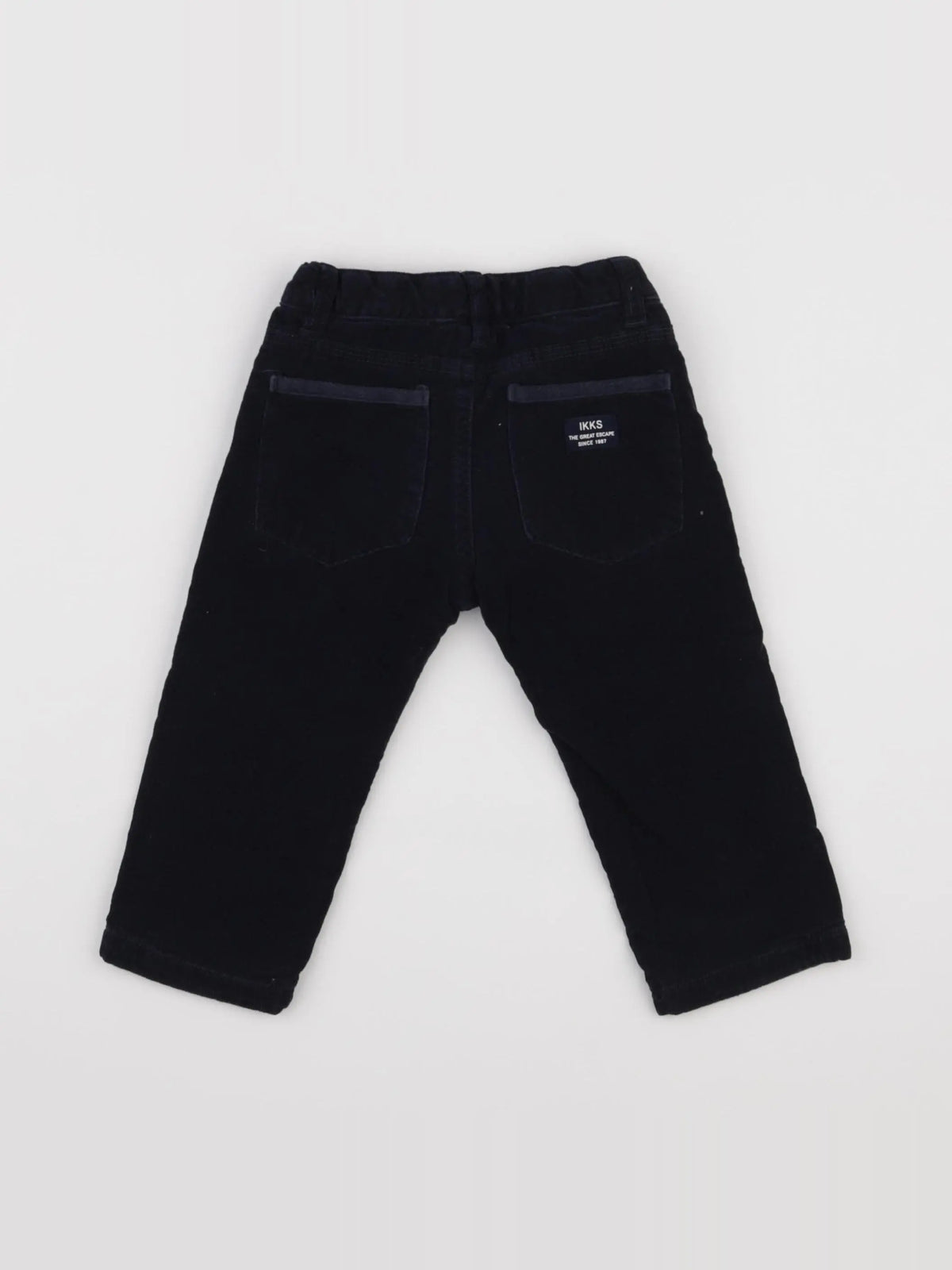 IKKS - pantalon doublé bleu - 12 mois