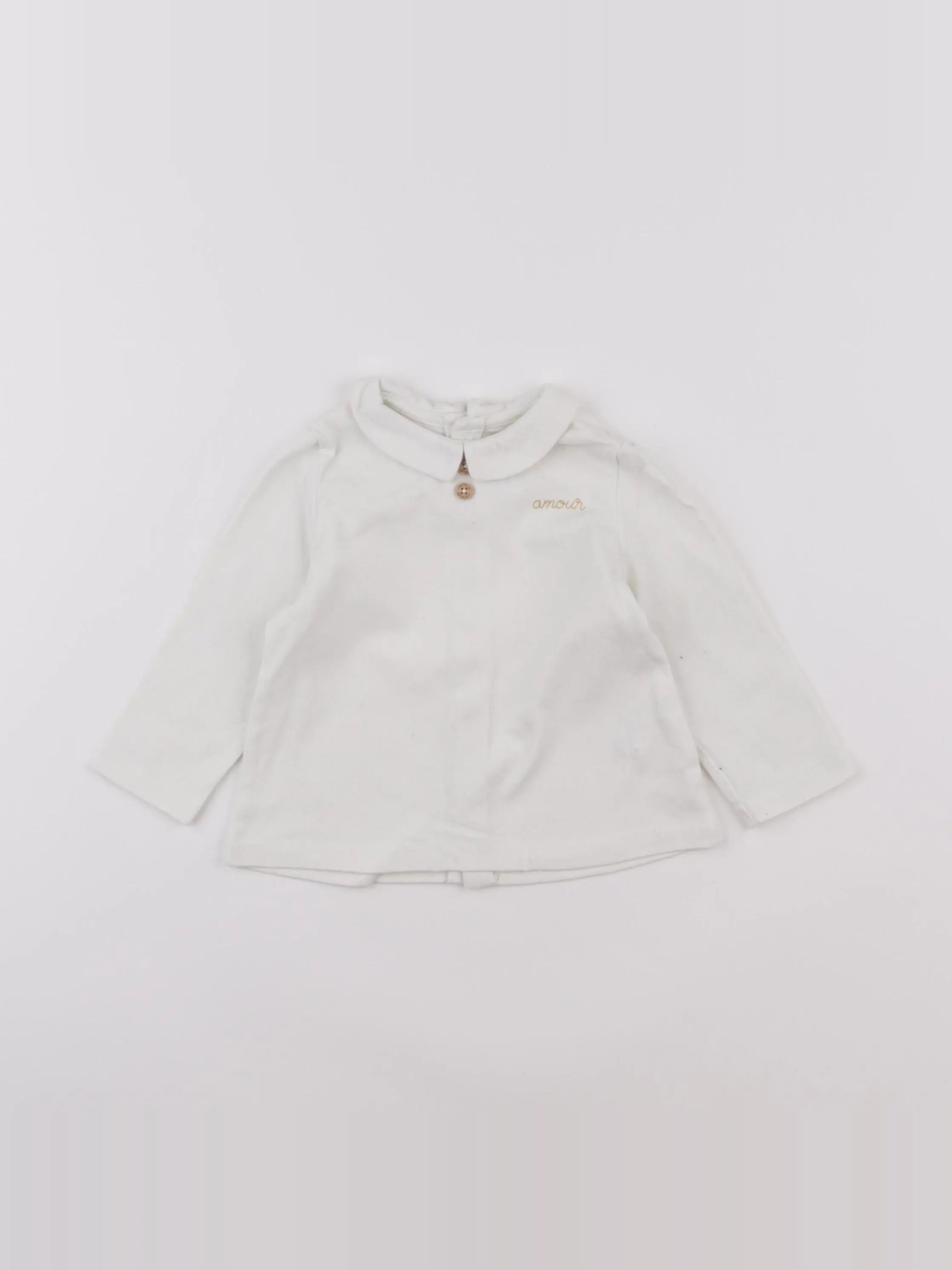 Natalys - tee-shirt beige - 6 mois
