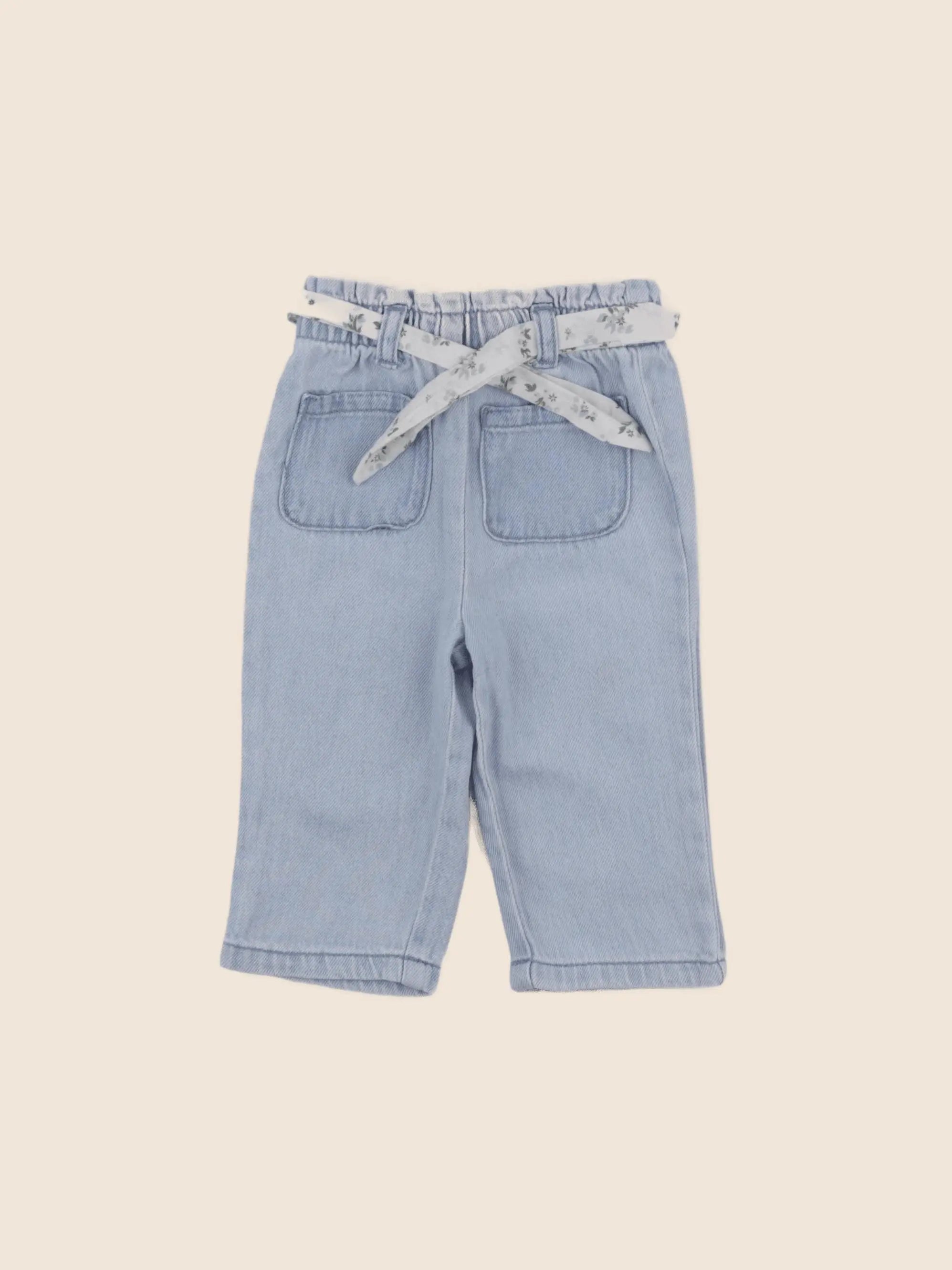 Vertbaudet - jean bleu - 6 mois