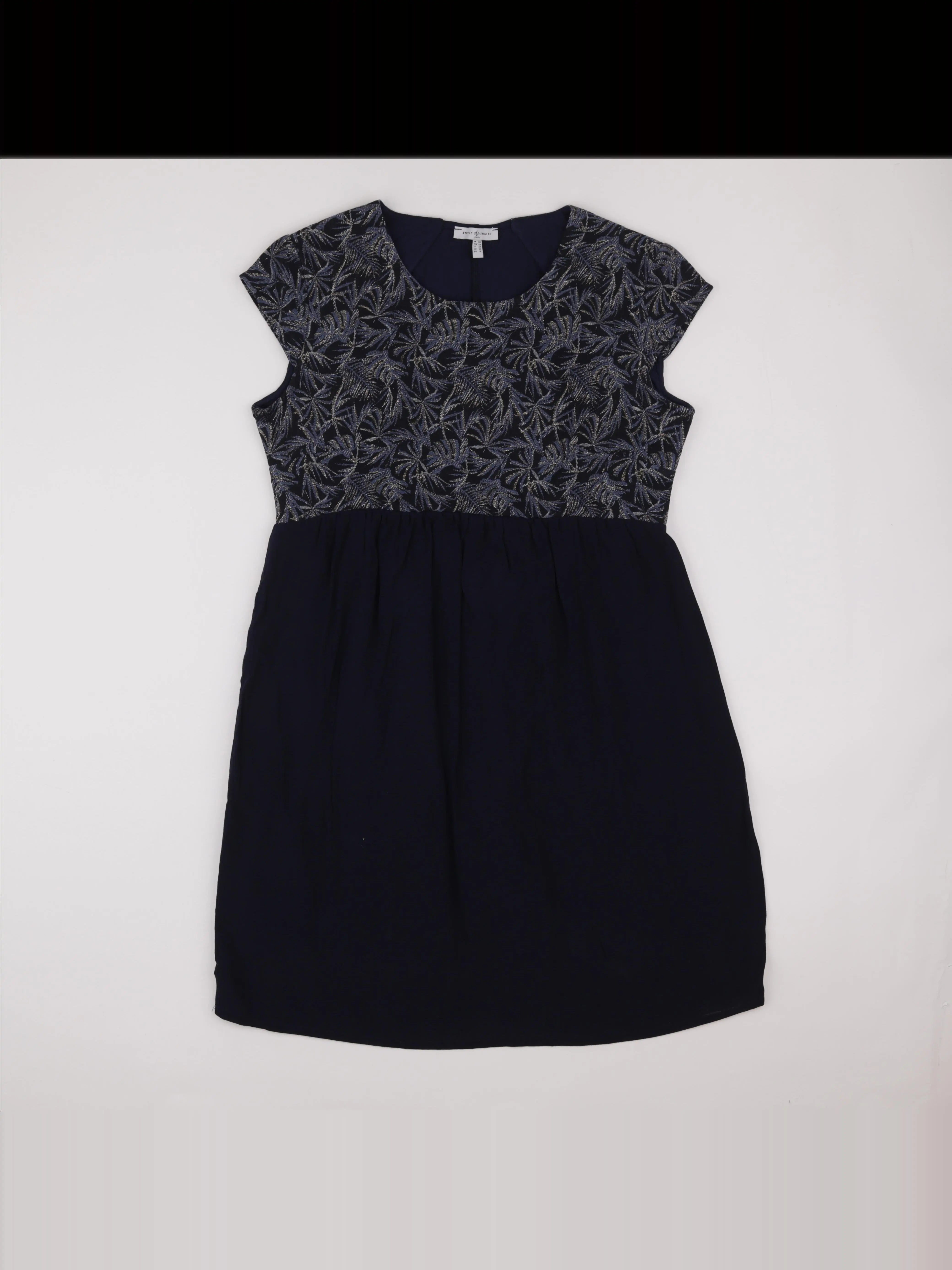 Envie de fraise - robe grossesse bleu, or - 40