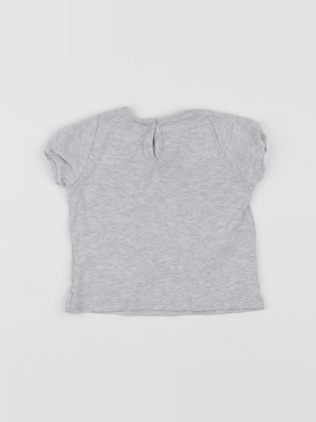 Petit Bateau - tee-shirt gris - 12 mois