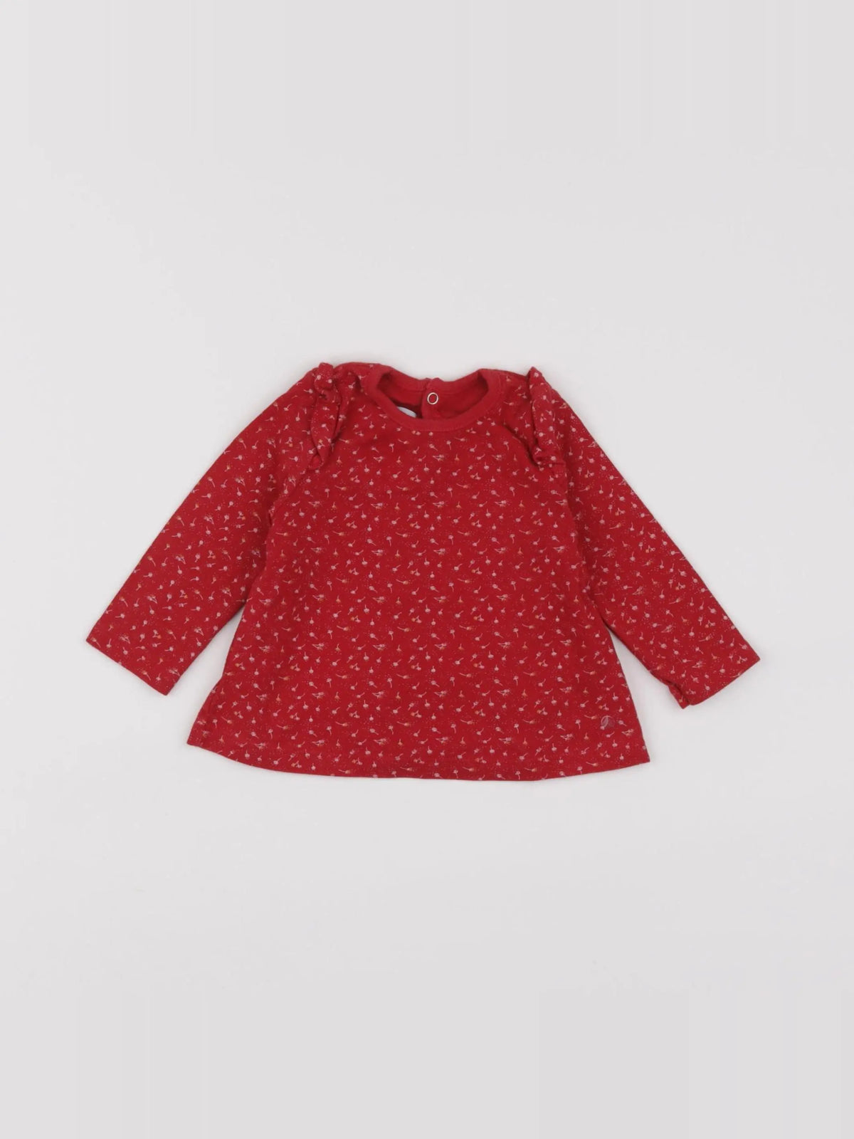 Petit Bateau - tee-shirt rouge - 6 mois