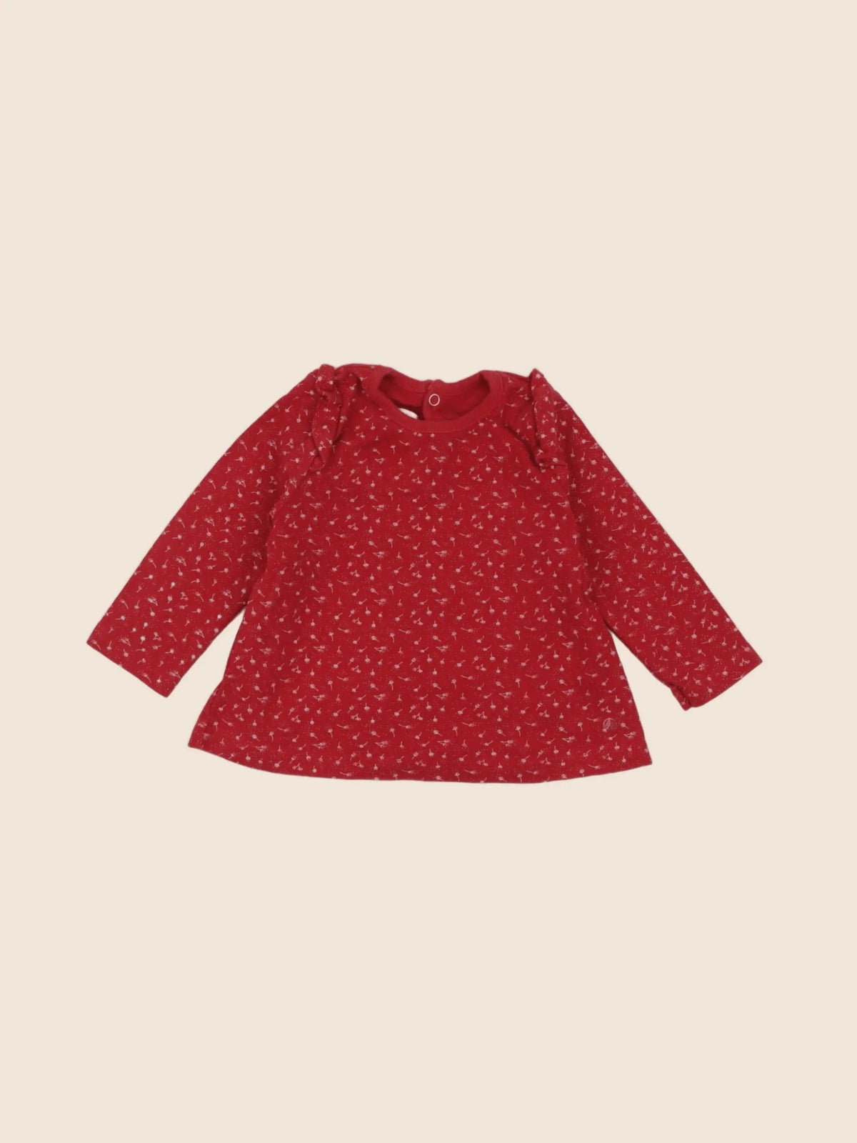 Petit Bateau - tee-shirt rouge - 6 mois