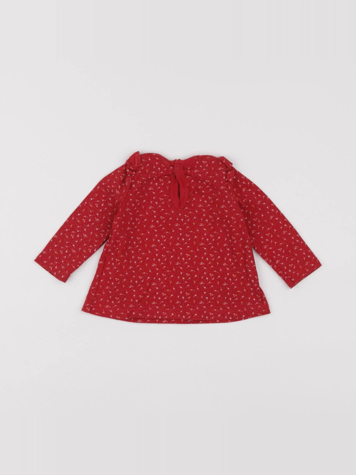 Petit Bateau - tee-shirt rouge - 6 mois