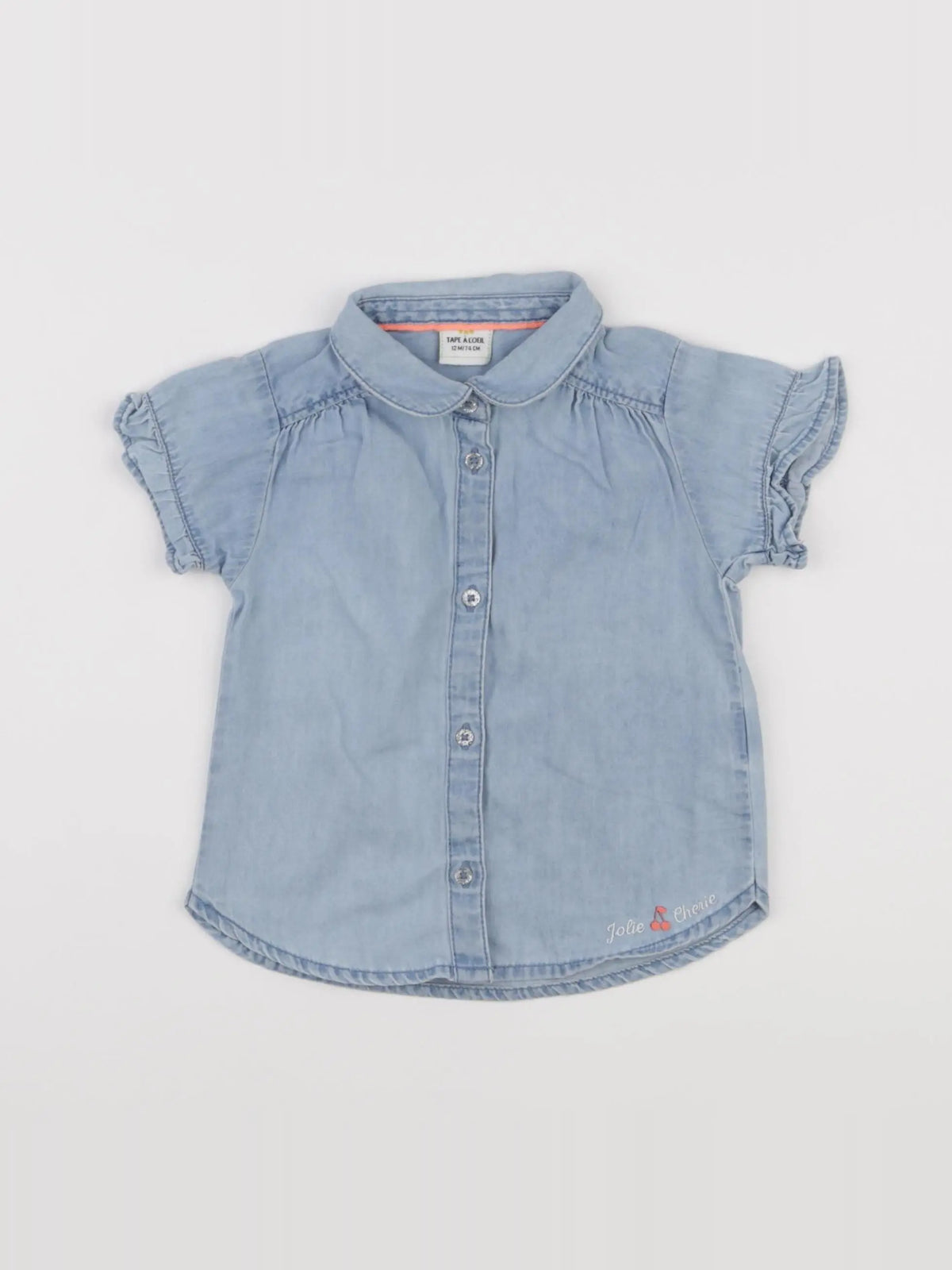 Tape à l'oeil - blouse bleu - 12 mois