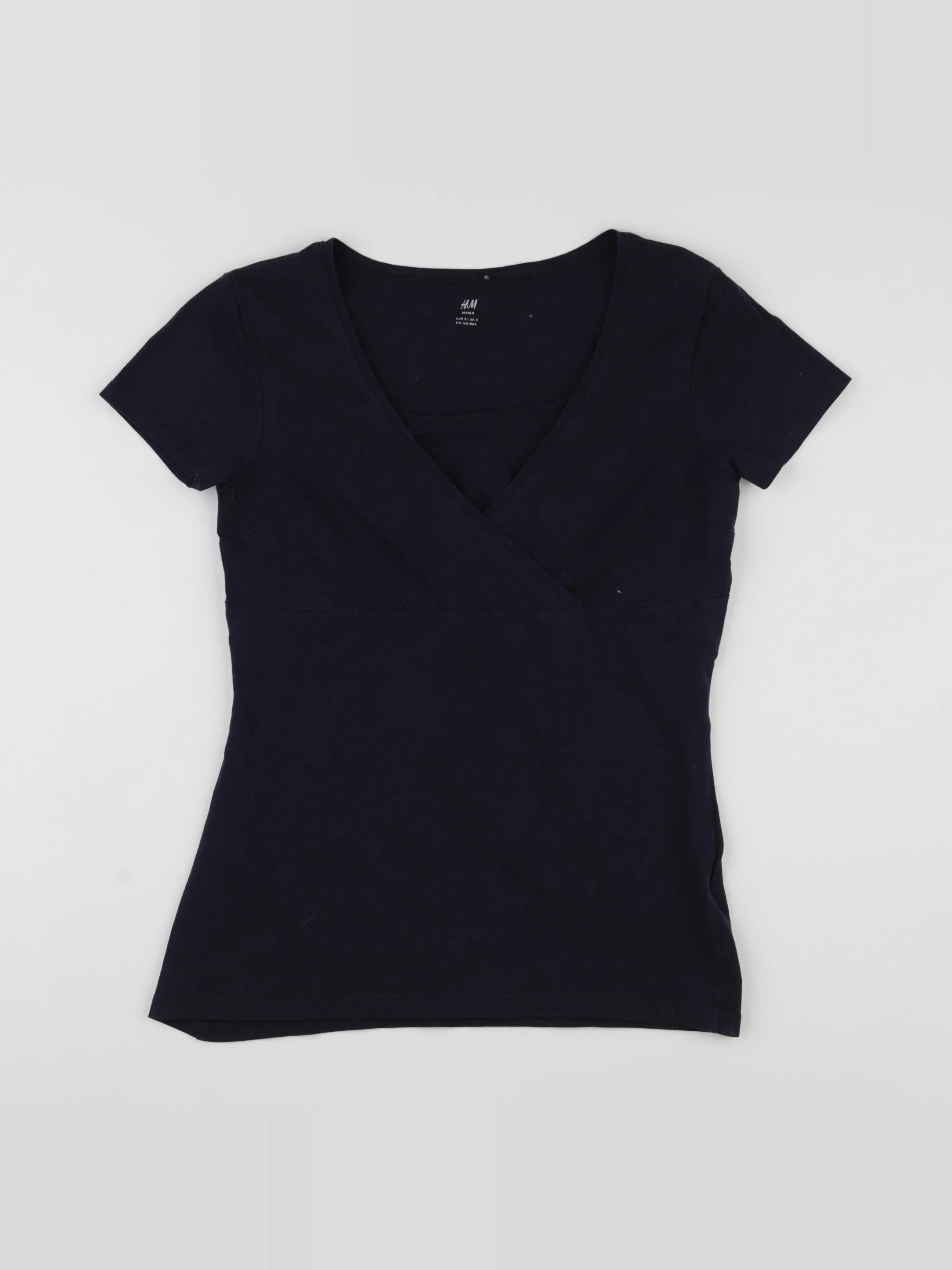 H&M - tee-shirt grossesse bleu - 36