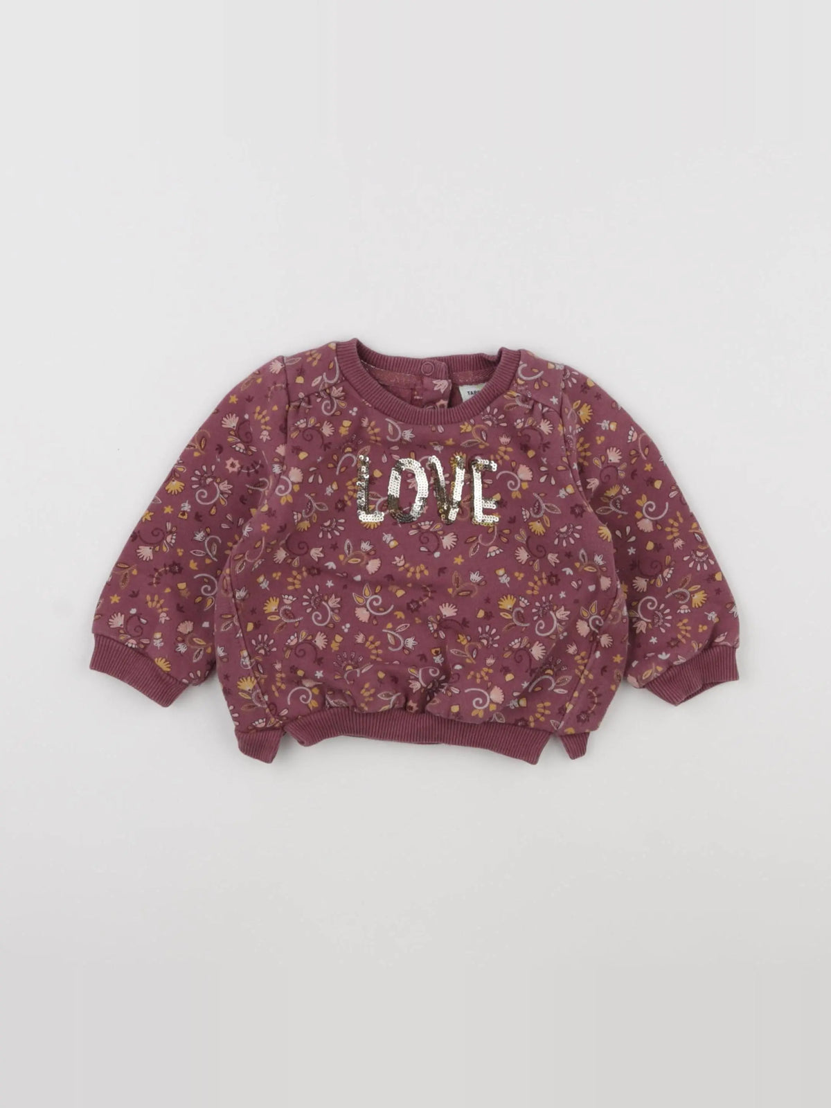 Tape à l'oeil - sweat violet - 6 mois