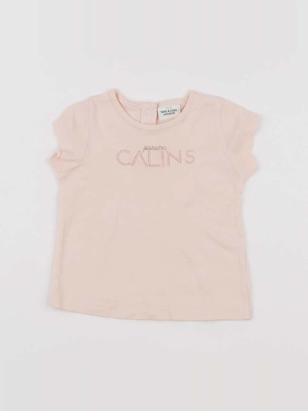 Tape à l'oeil - tee-shirt rose - 6 mois