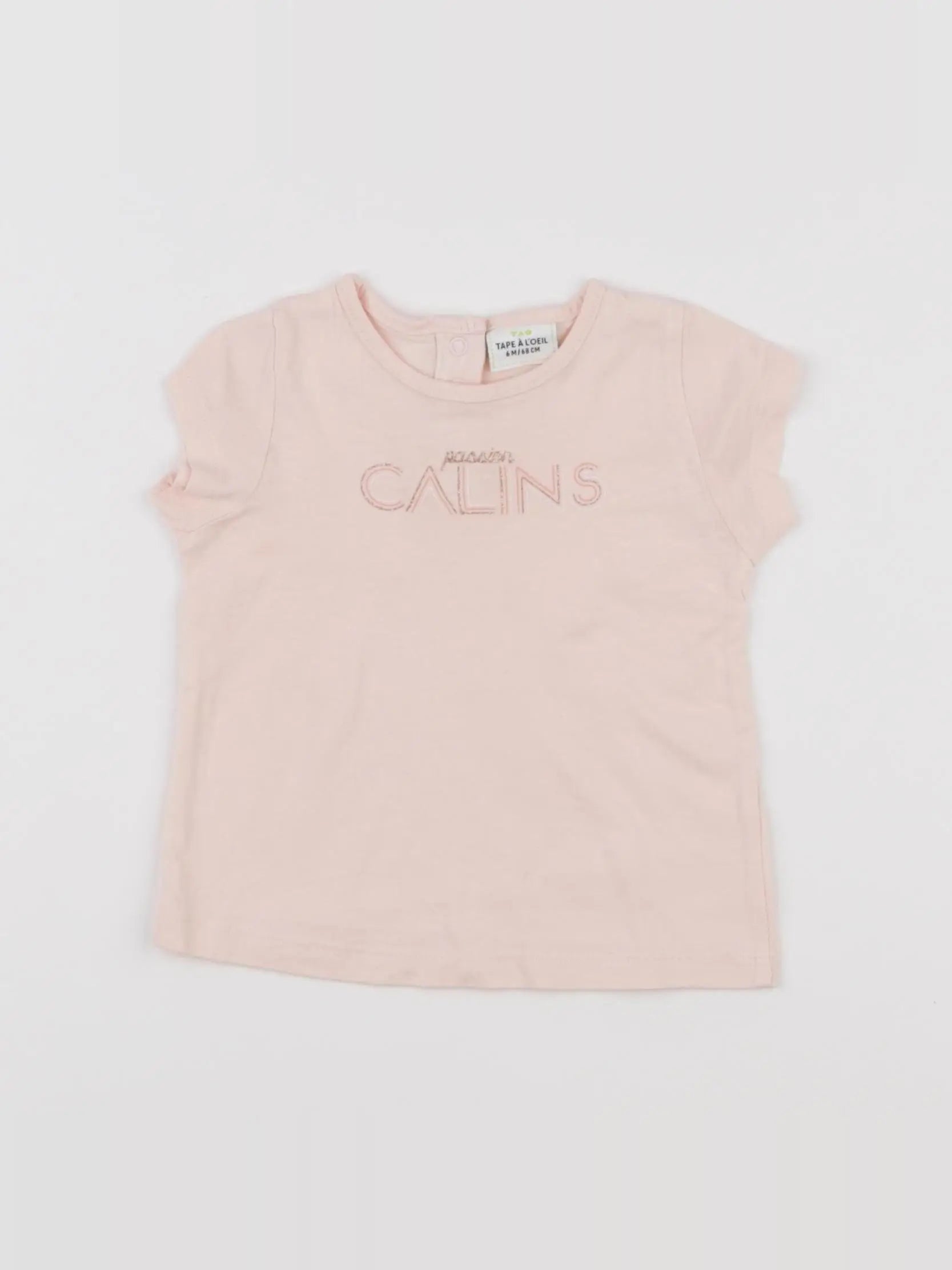 Tape à l'oeil - tee-shirt rose - 6 mois