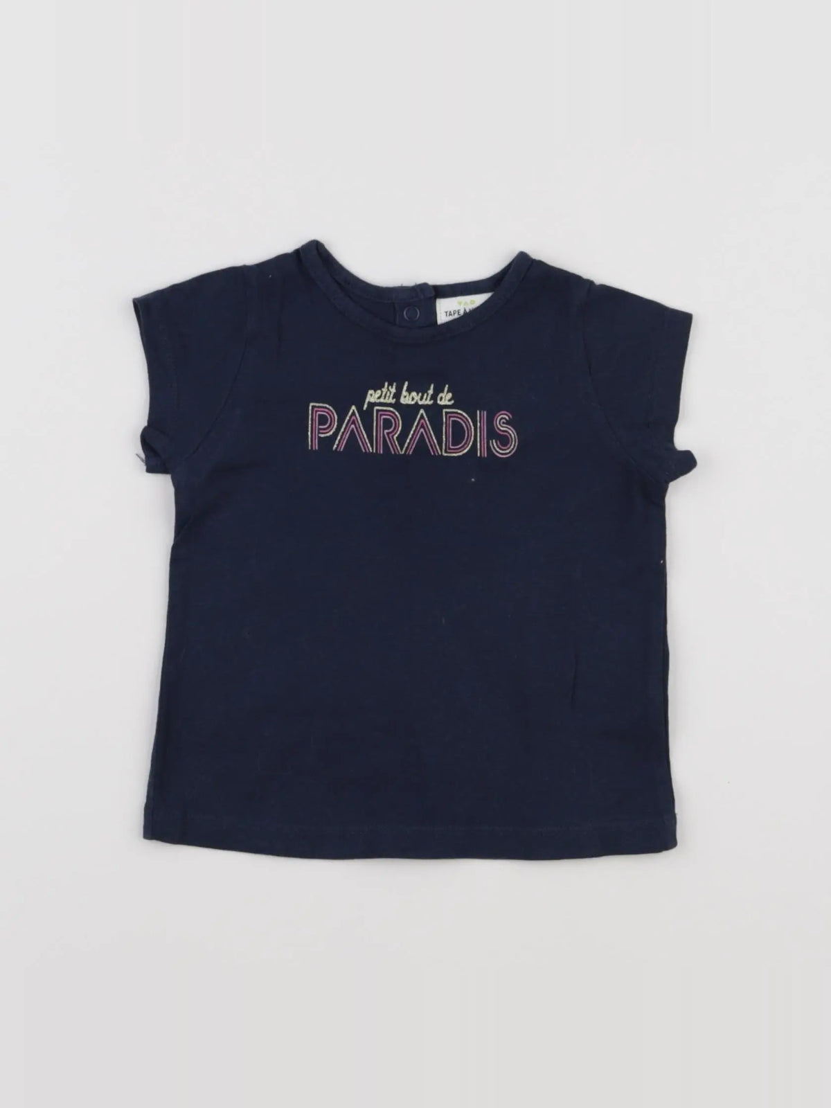 Tape à l'oeil - tee-shirt bleu - 6 mois