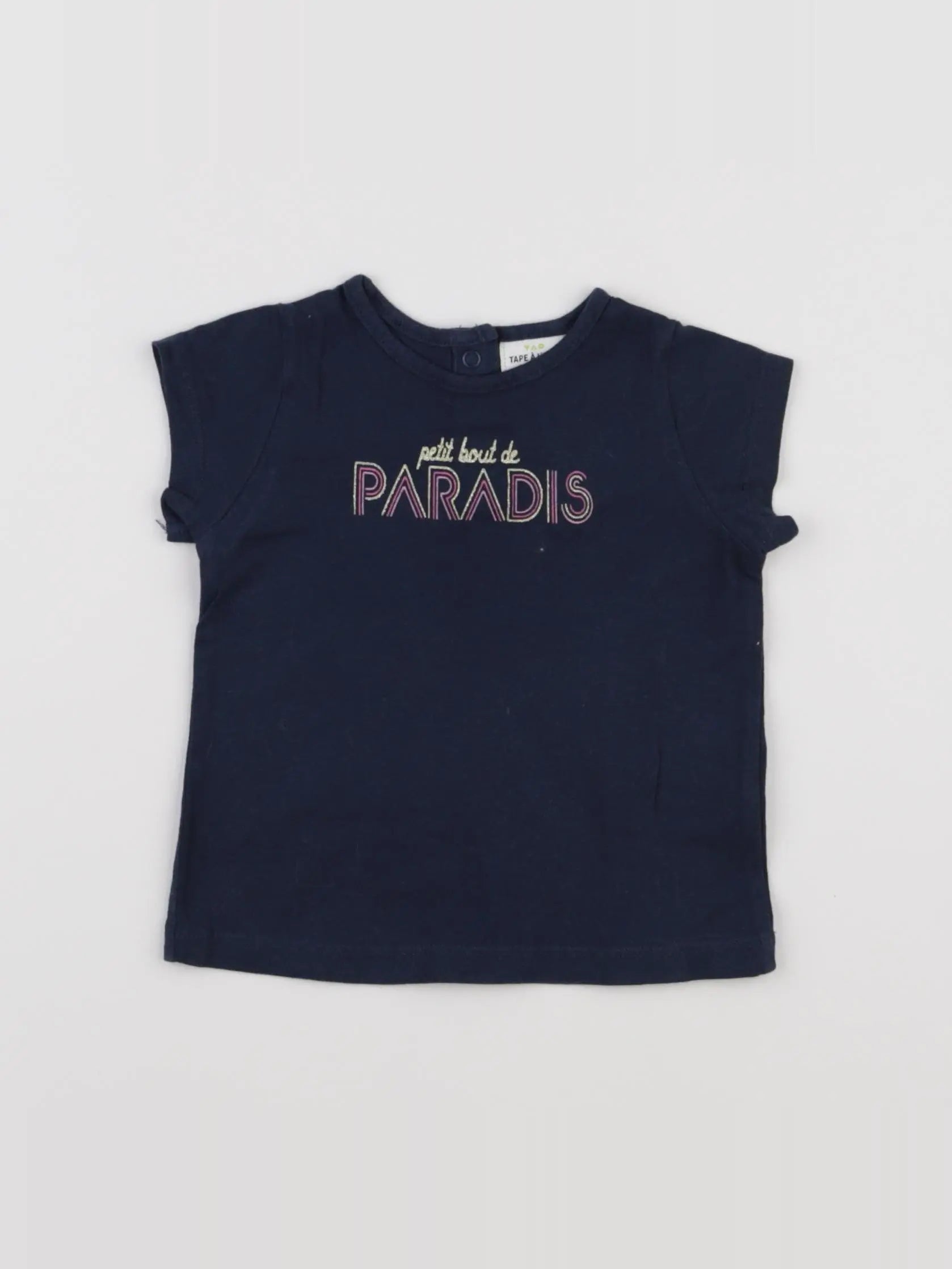 Tape à l'oeil - tee-shirt bleu - 6 mois