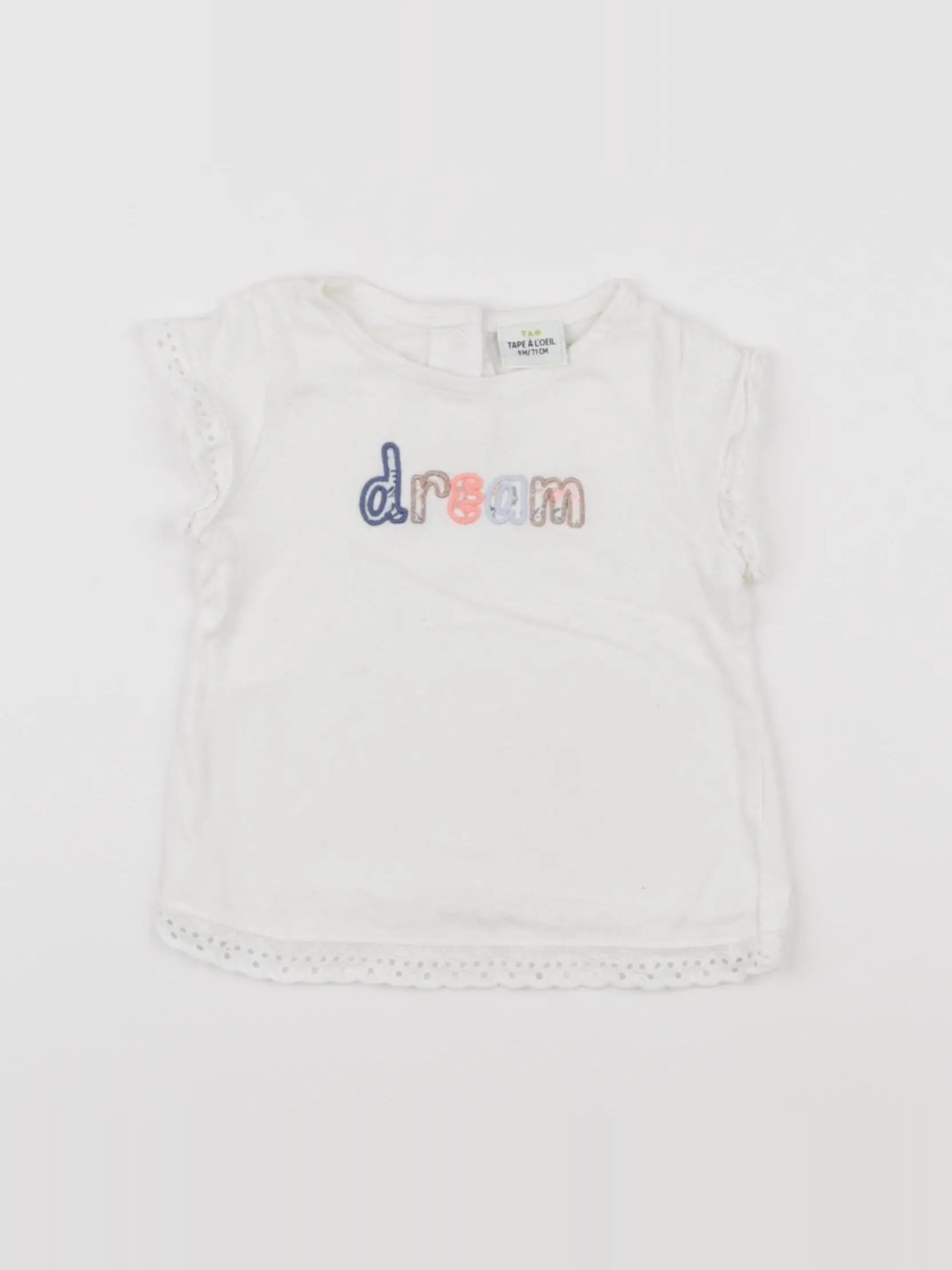 Tape à l'oeil - tee-shirt blanc - 6 mois
