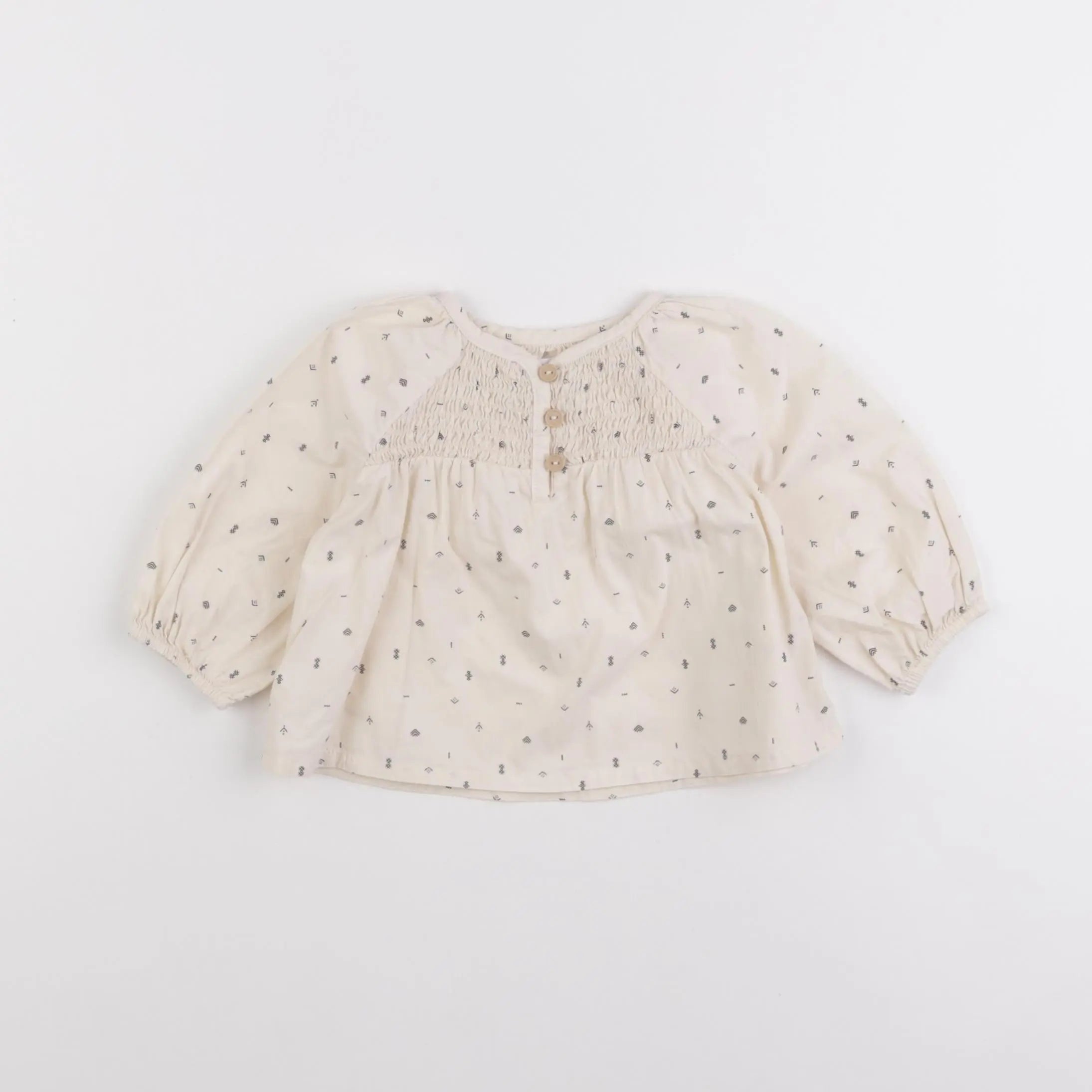 Vertbaudet - blouse beige - 6 mois