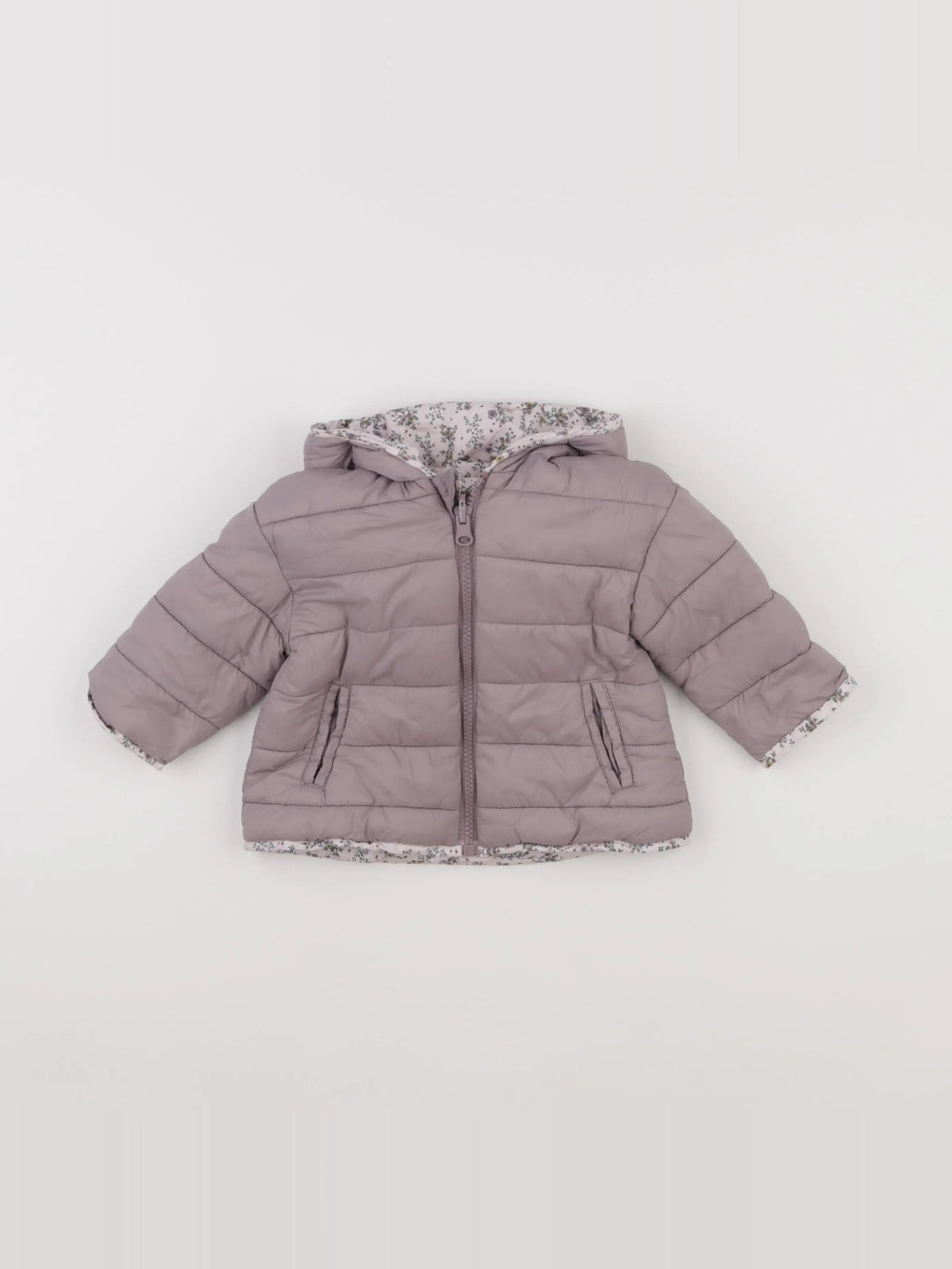 Vertbaudet - doudoune violet - 9/12 mois