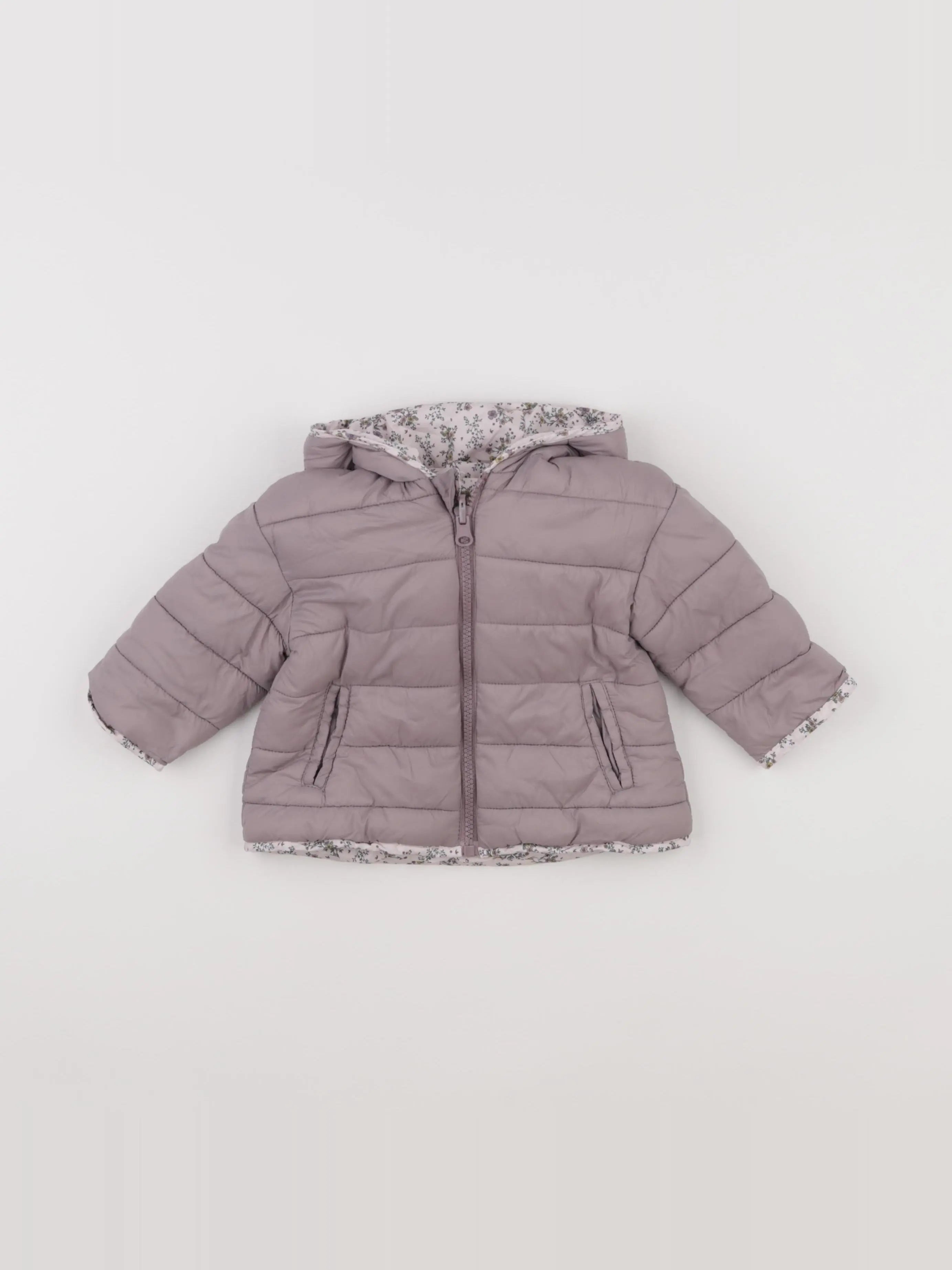 Vertbaudet - doudoune violet - 9/12 mois