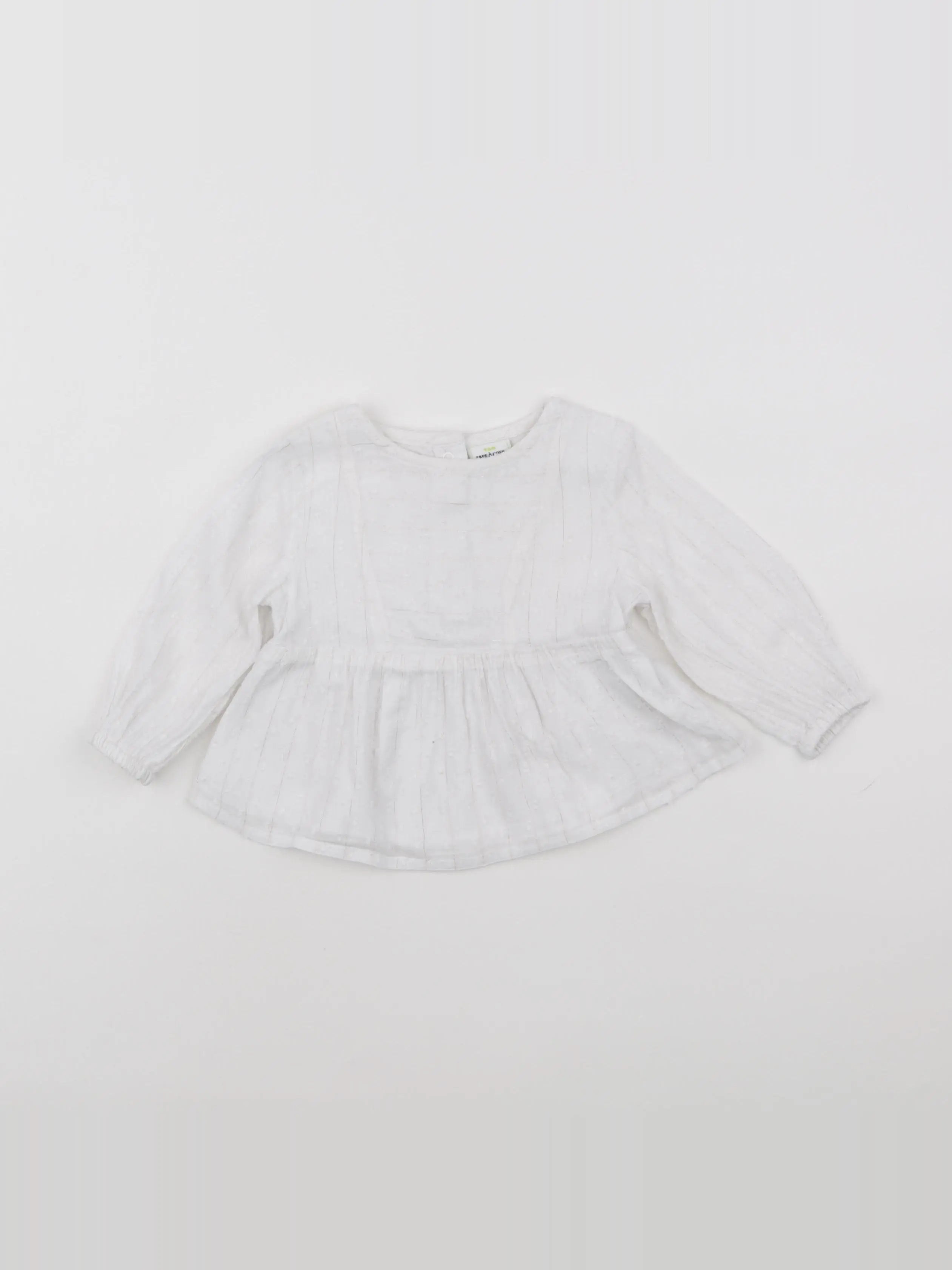 Tape à l'oeil - blouse blanc - 12 mois
