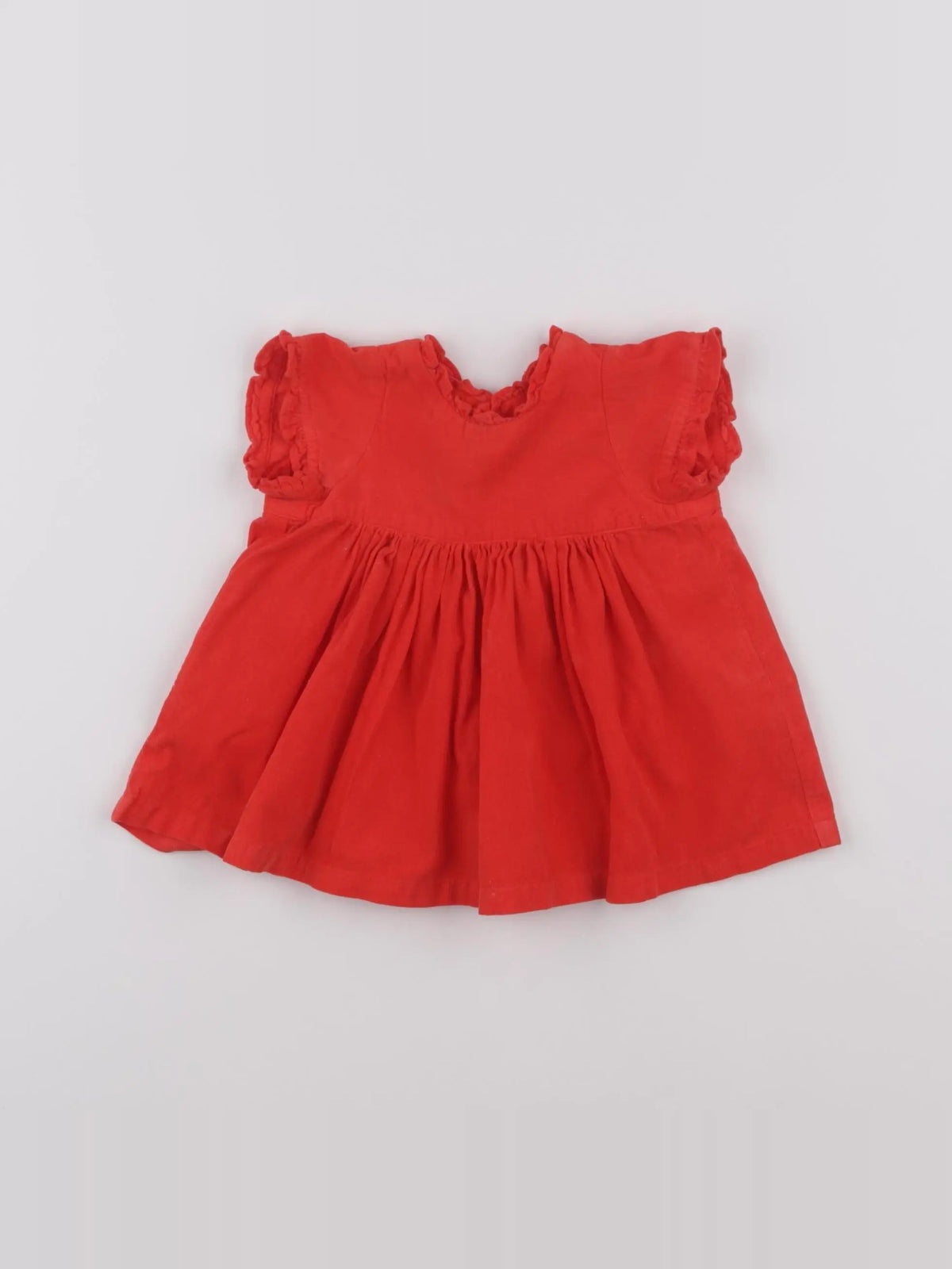 Bonton - robe rouge - 6 mois