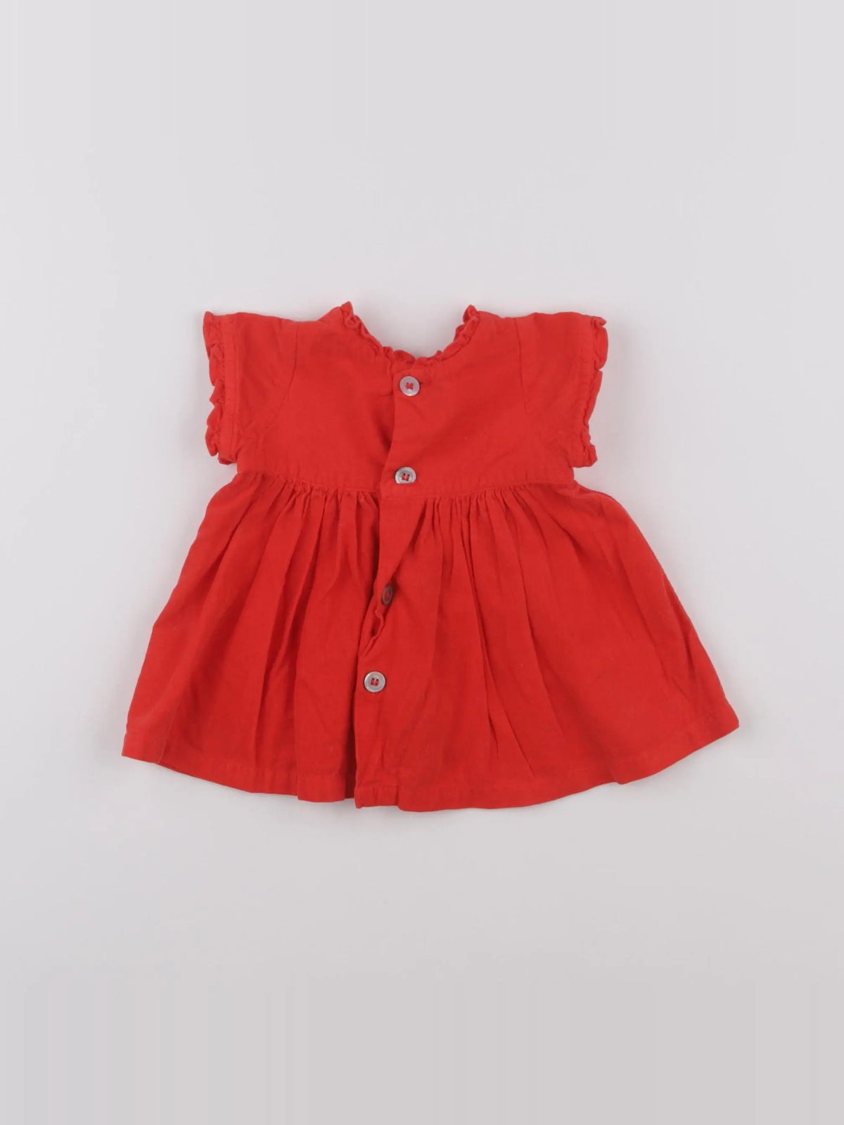Bonton - robe rouge - 6 mois